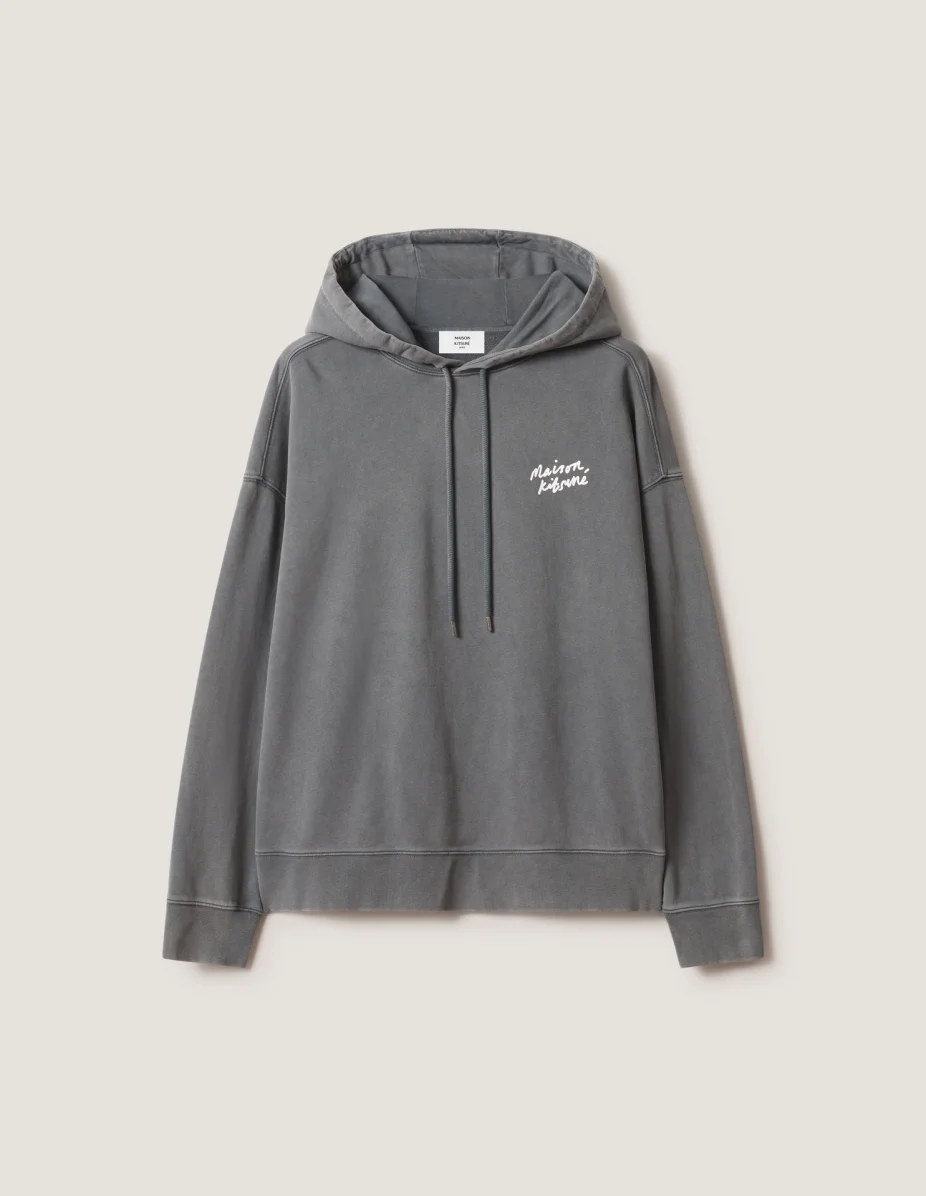 MAISON KITSUNE HANDWRITING FADED OVERSIZE HOODIE - 1