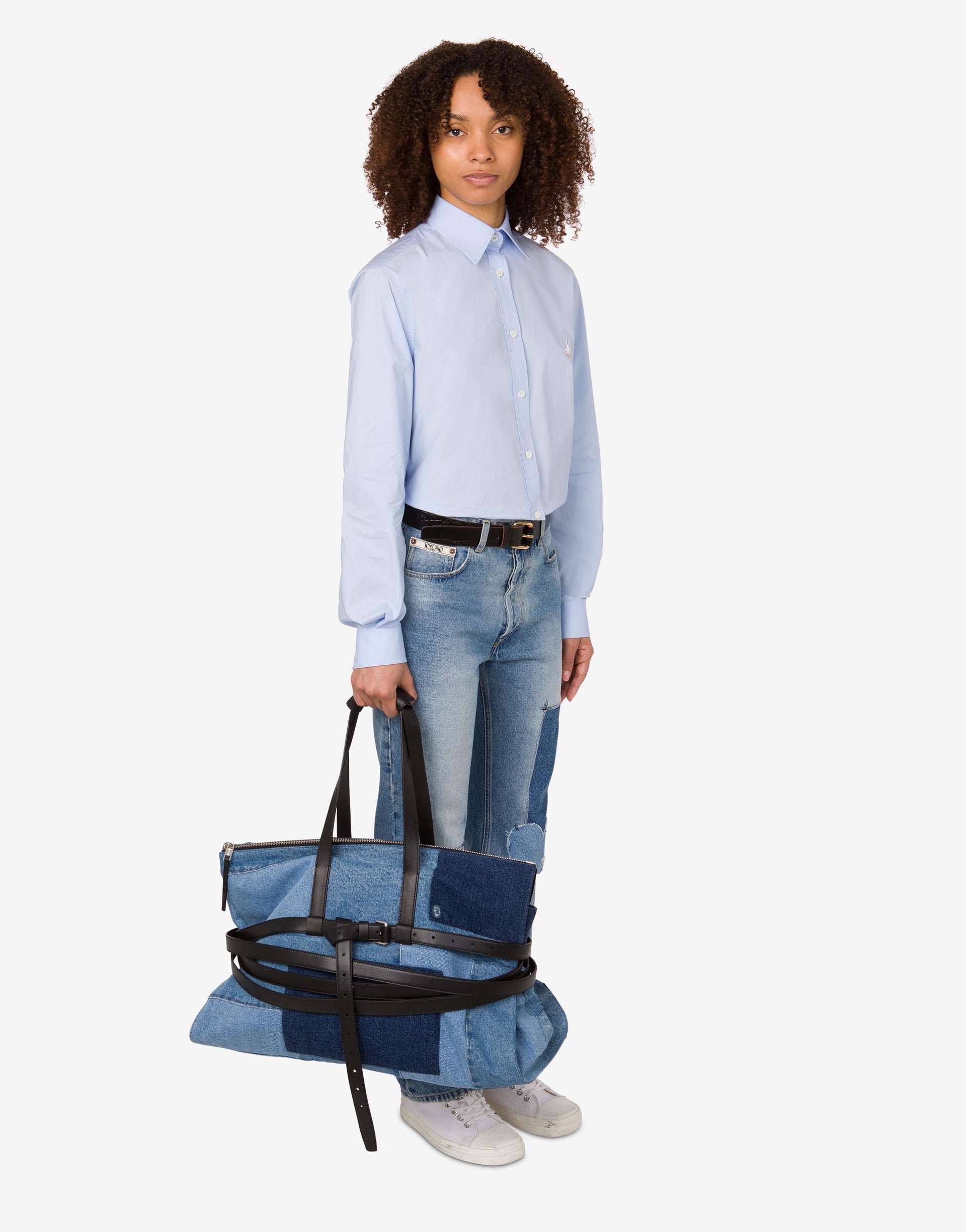 MOSCHINO TIE ME TRAVEL BAG - 4