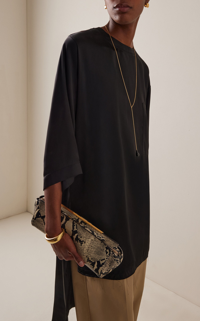 DARKPARK Tara Satin T-Shirt black outlook