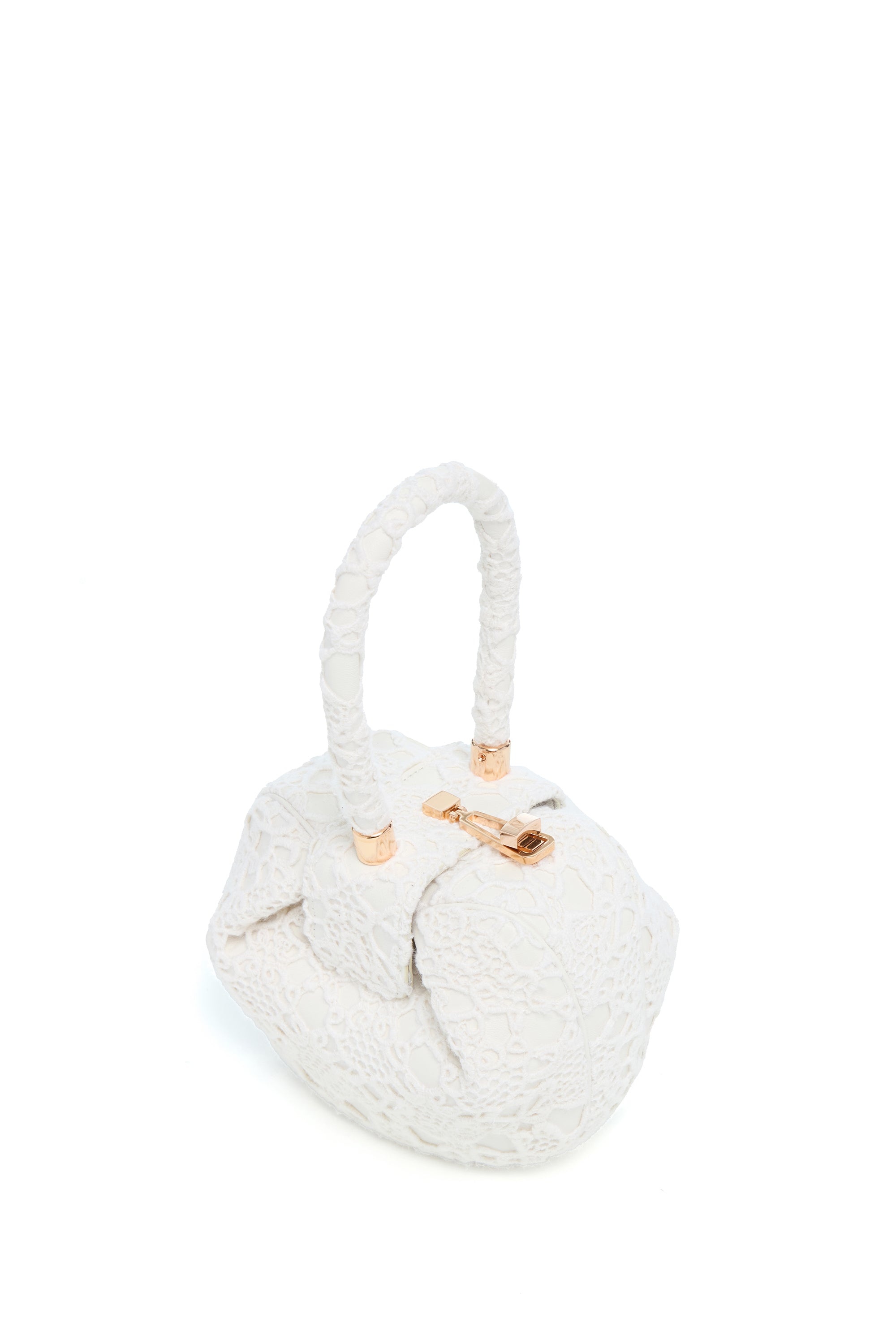 Demi Bag in Ivory Cashmere Lace - 7