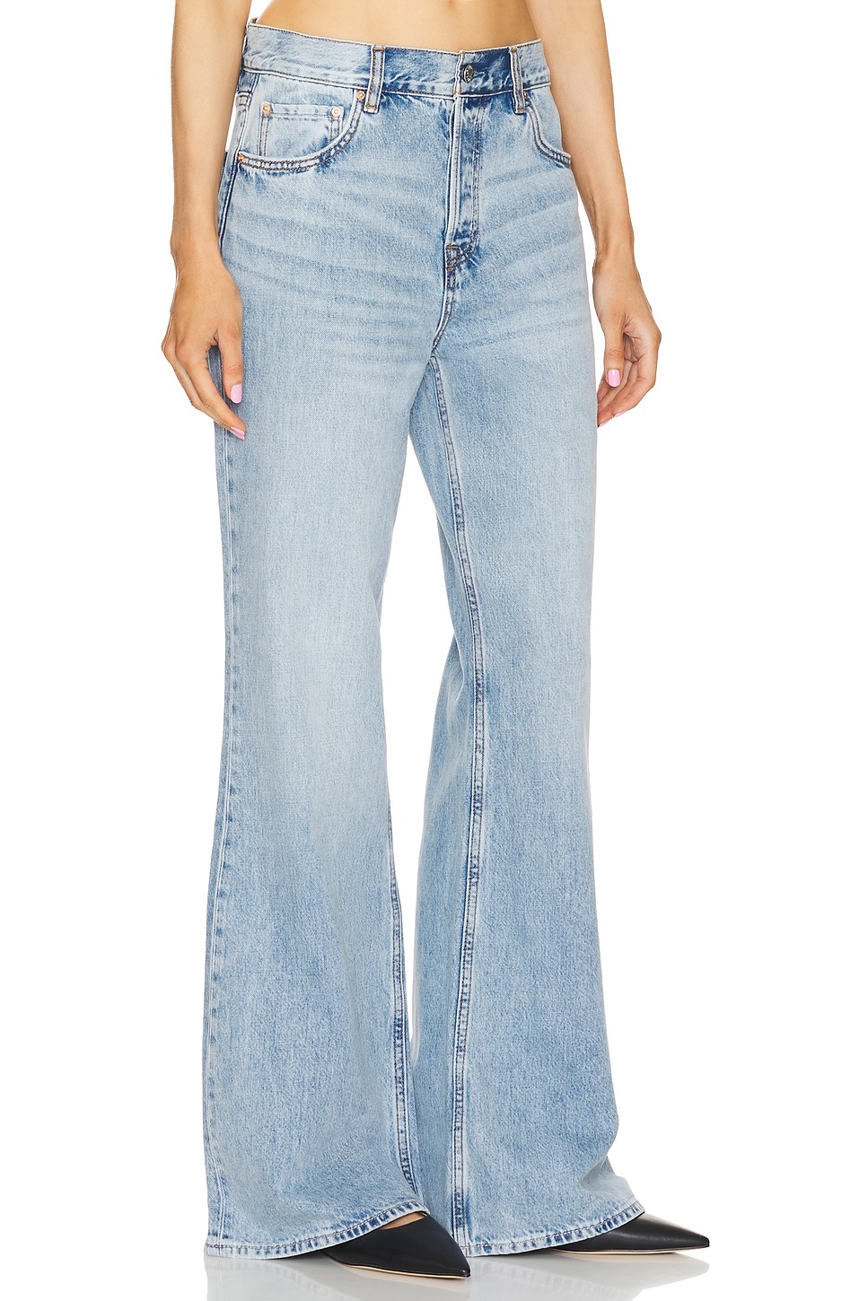 x Maggie MacDonald Jade Low Rise Relaxed Flare - 2