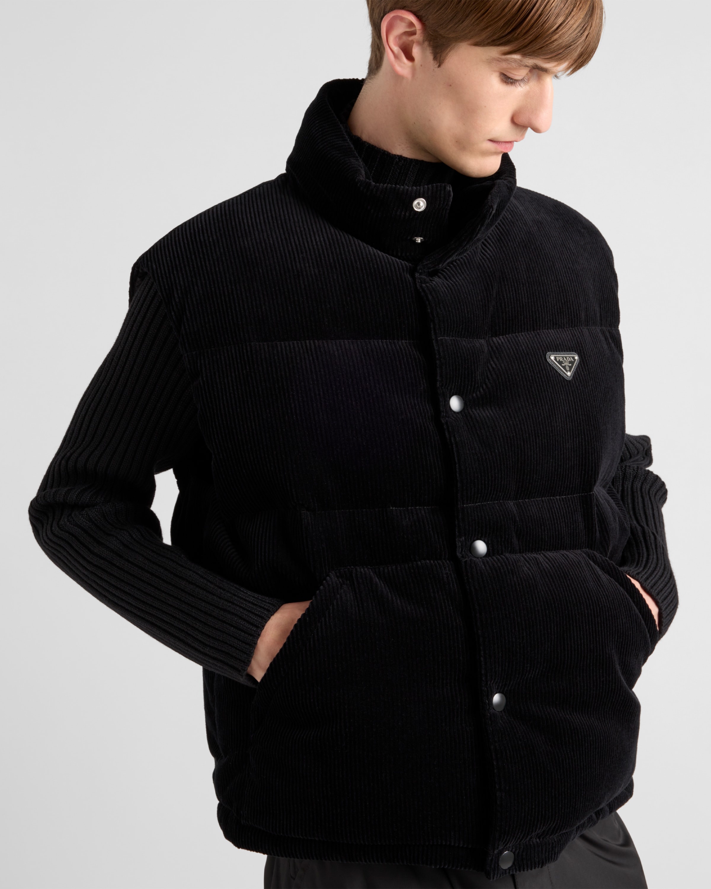 Corduroy down vest - 4