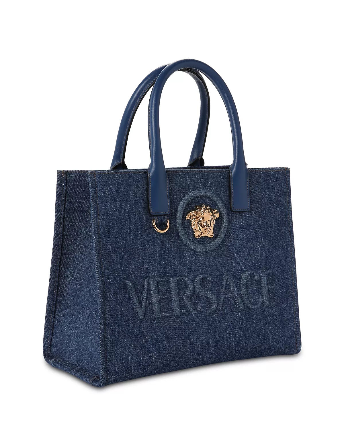 La Medusa Small Denim Tote - 4