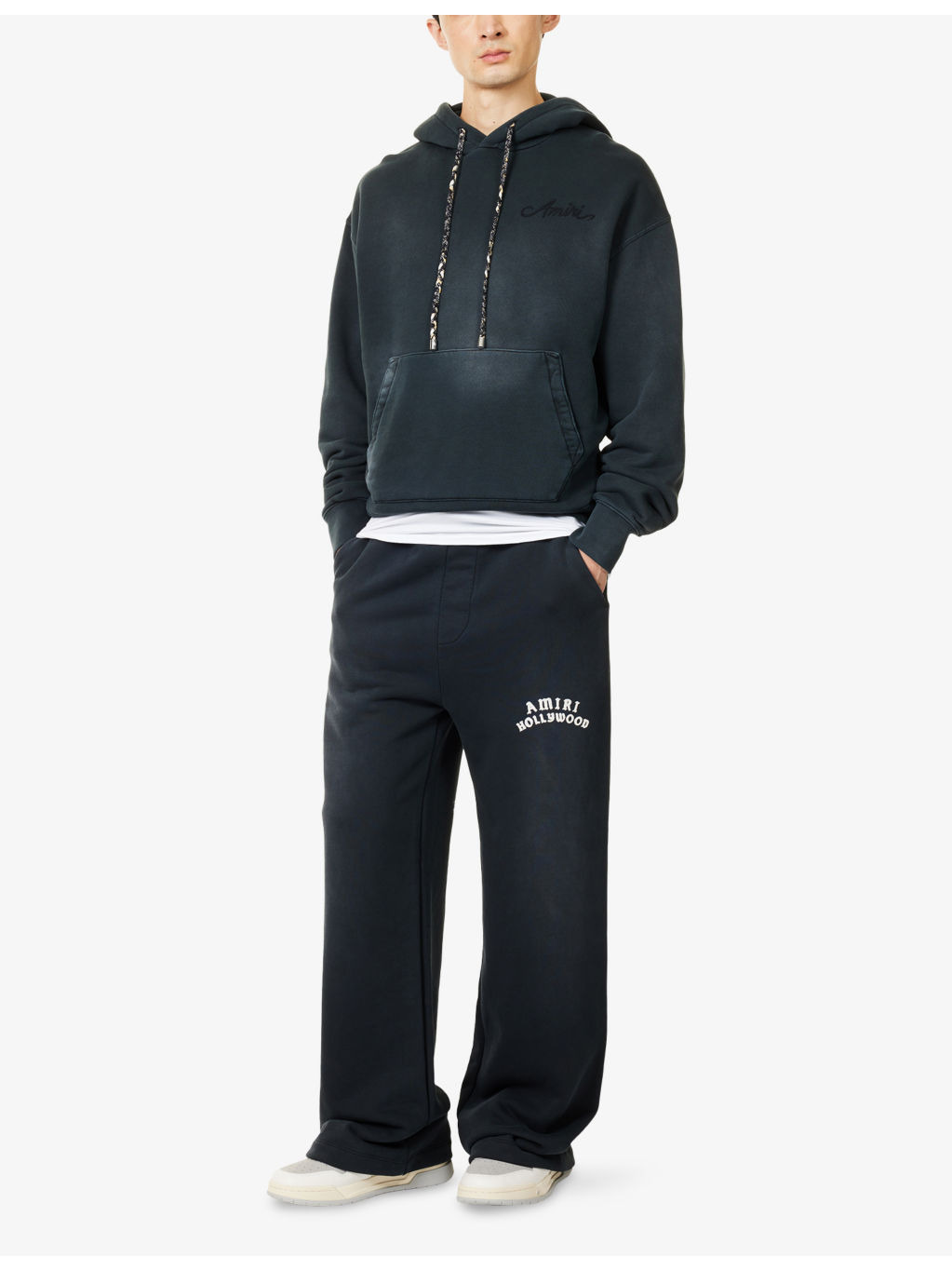 Hollywood Straight-Leg Cotton-Jersey Jogging Bottoms - 2