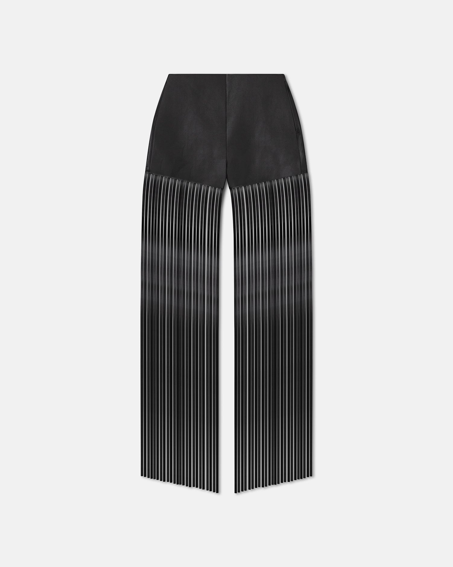 Fringed Regenerated Leather Shorts - 5