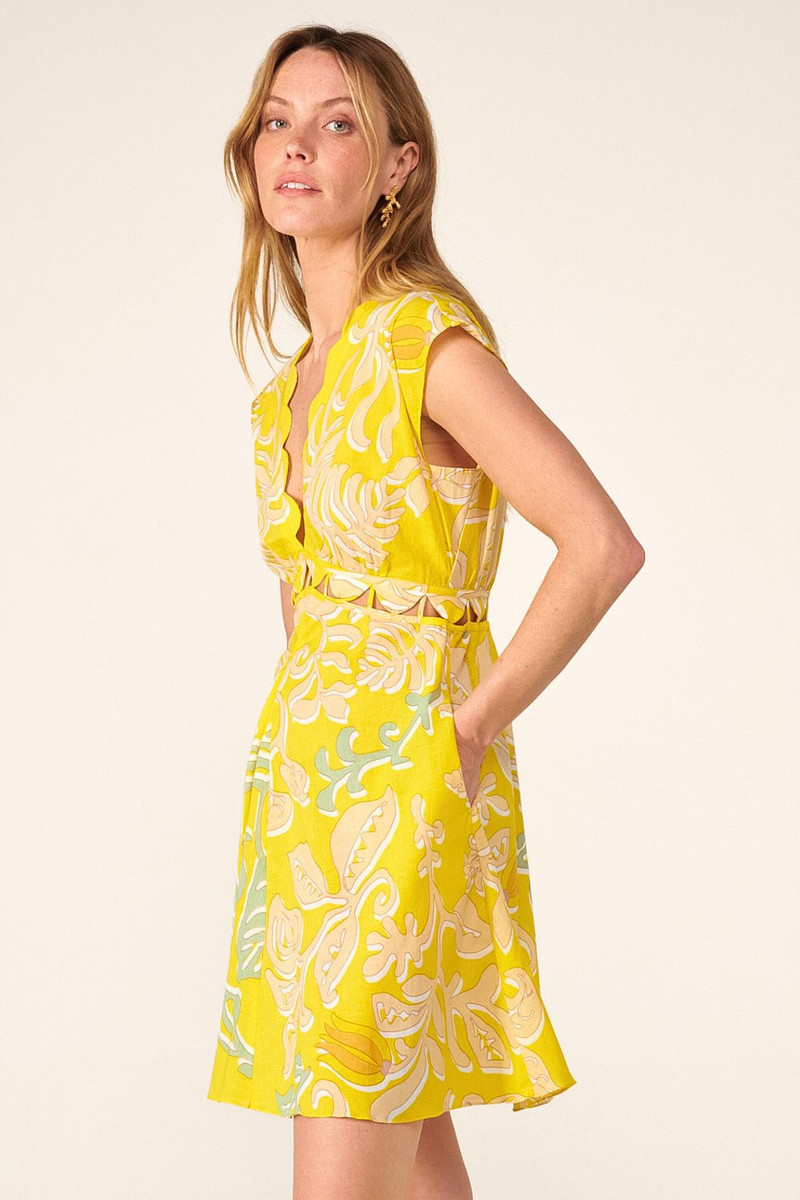 Mini Dress Hazel - Yellow Ritual 6