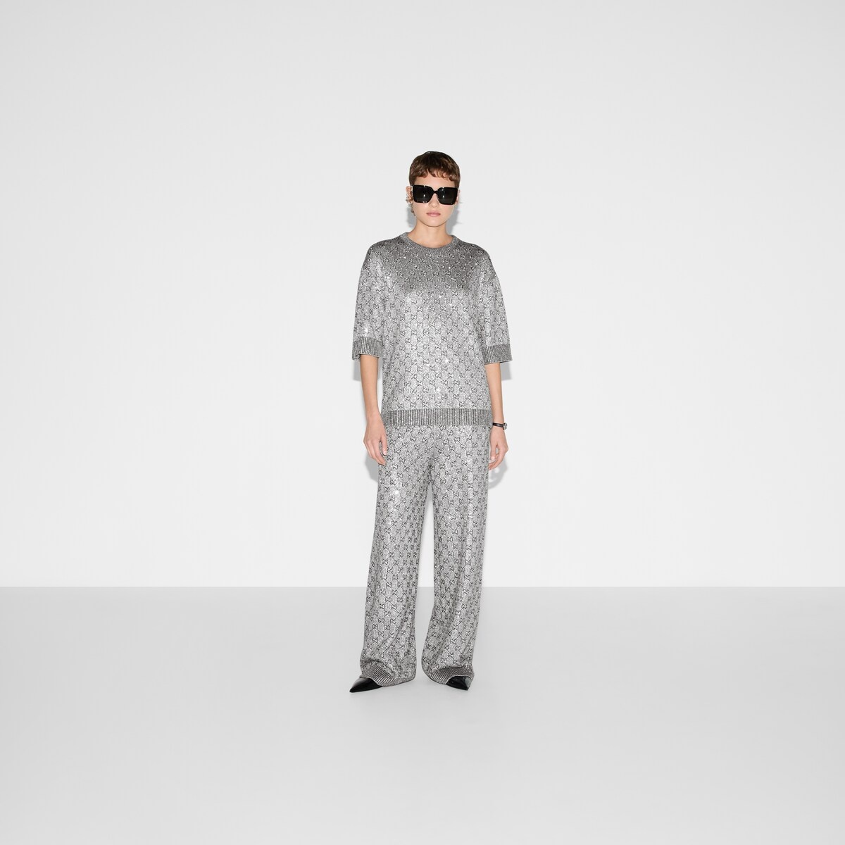 Embroidered wool and cashmere top - 2