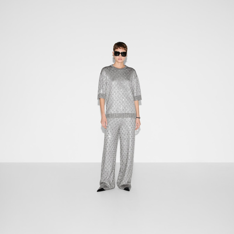 GUCCI Embroidered wool and cashmere top outlook