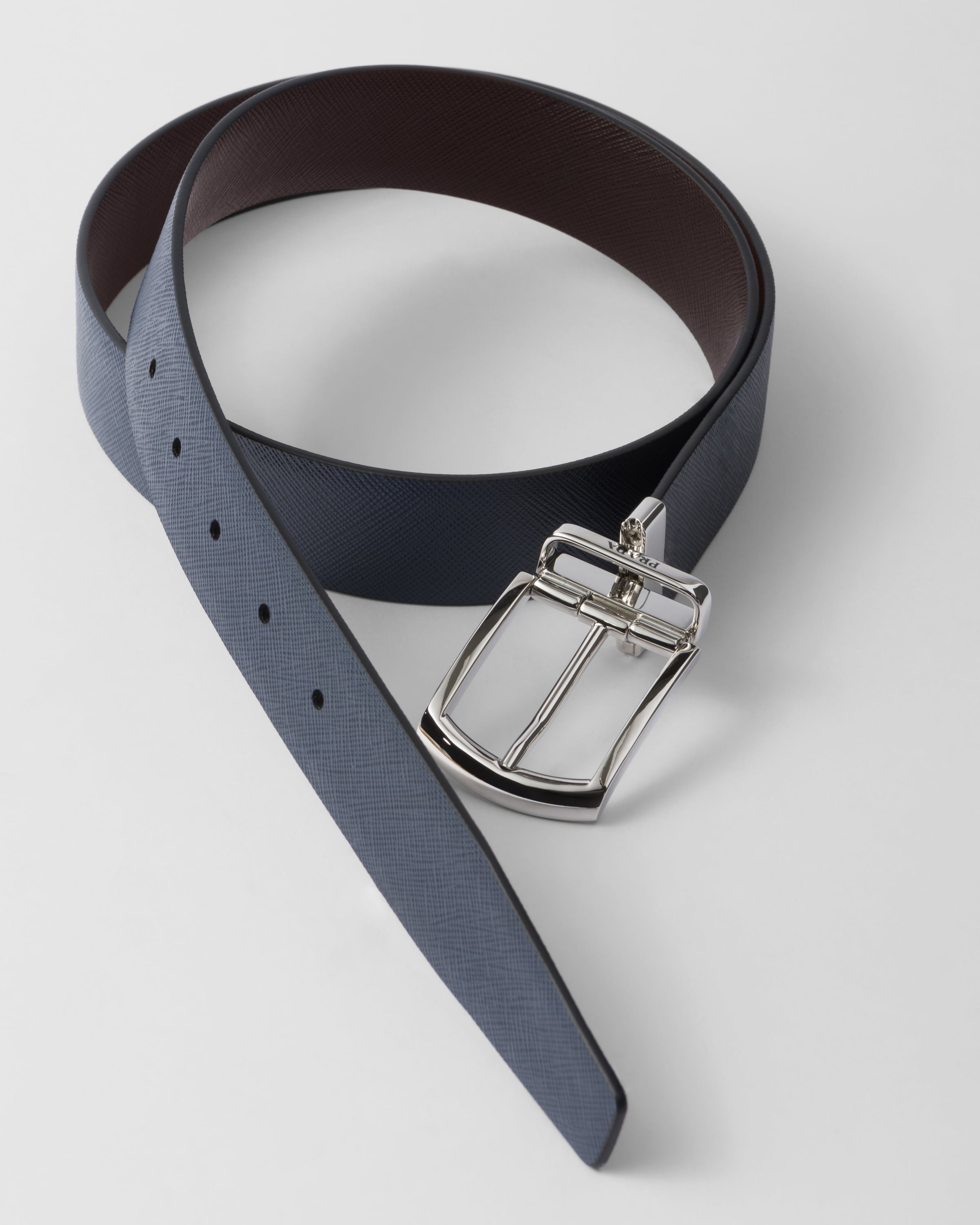 Reversible Saffiano leather belt - 2