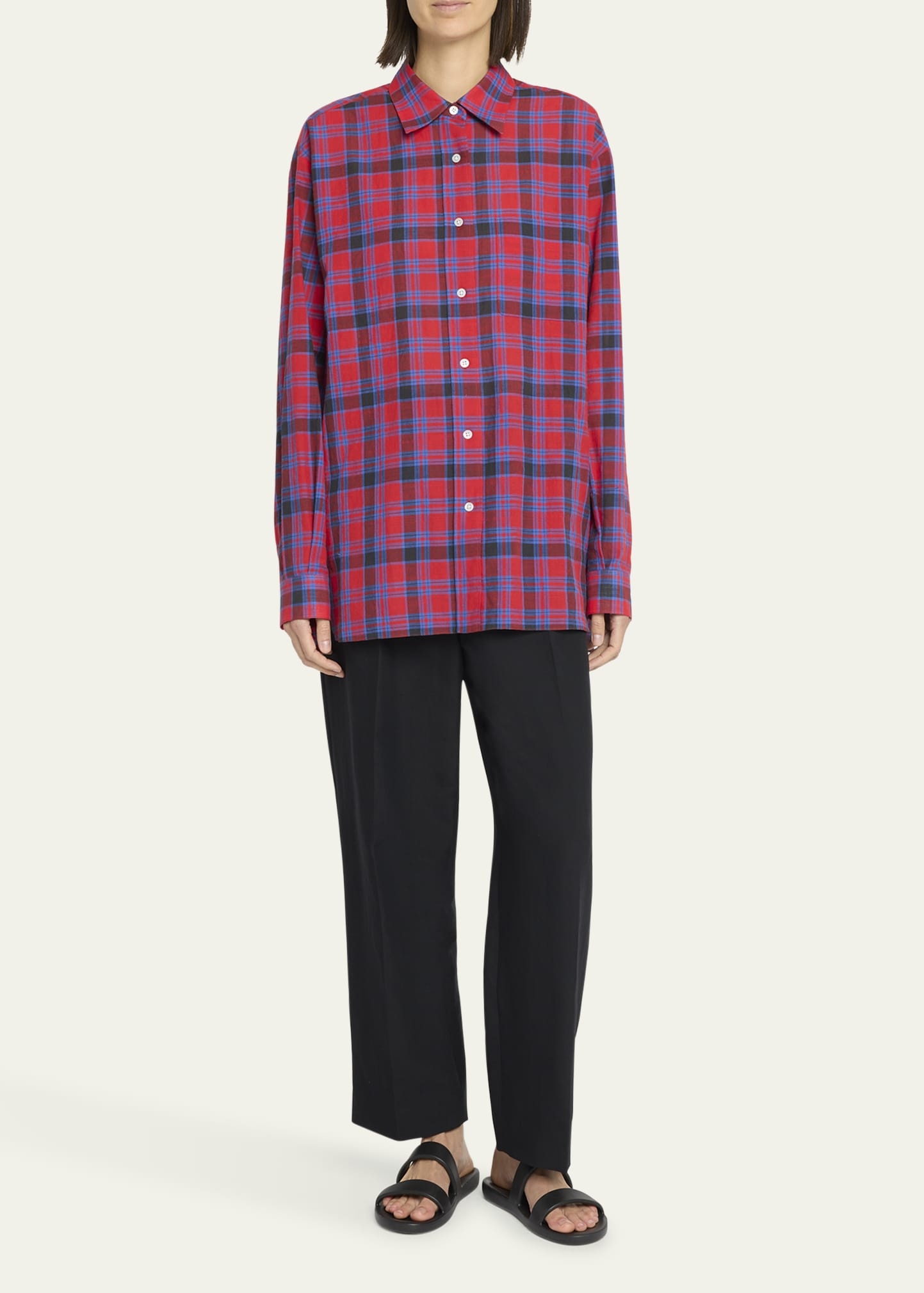 Lilas Pleated Straight-Leg Pants - 2