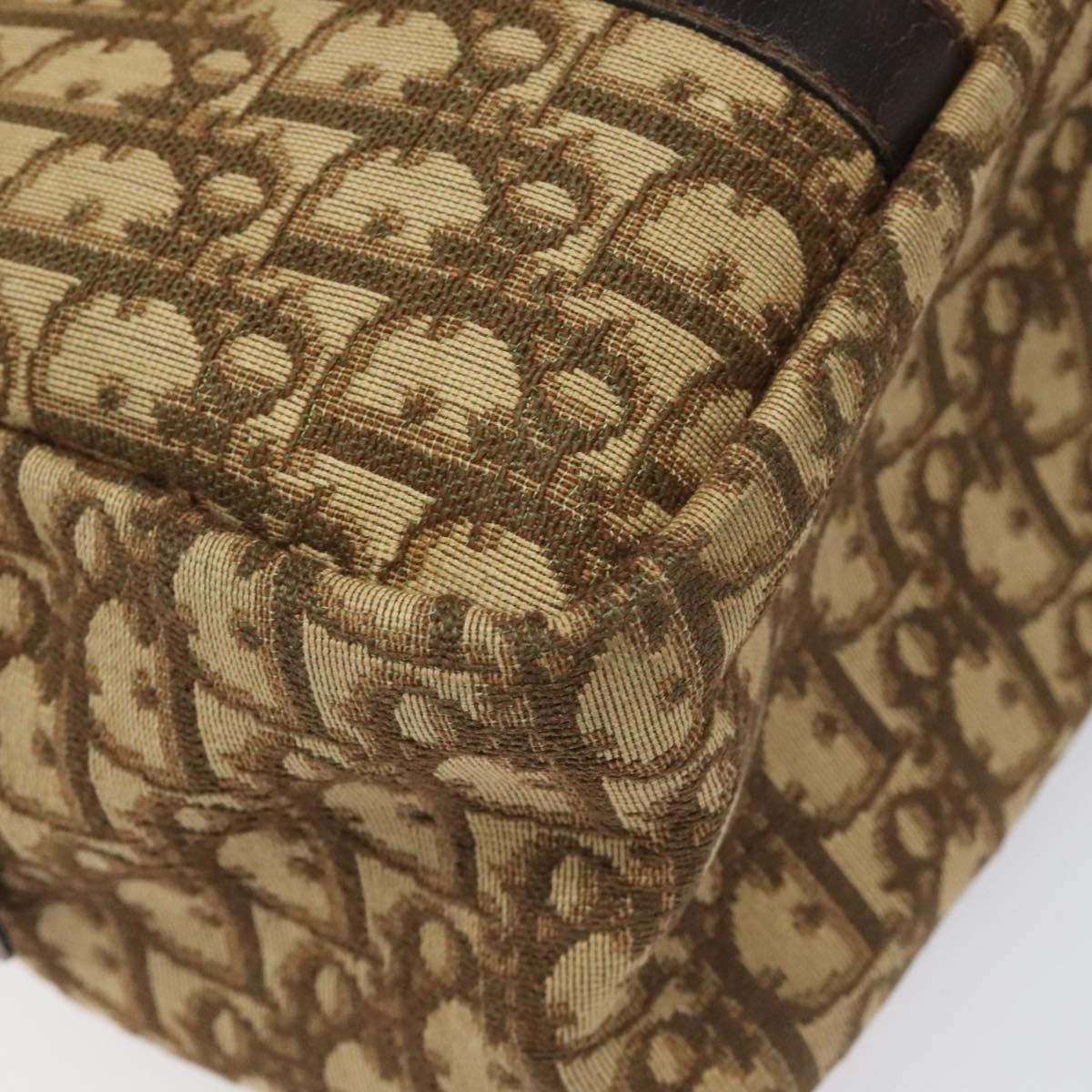 DIOR Trotter Canvas Hand Bag Brown - 15