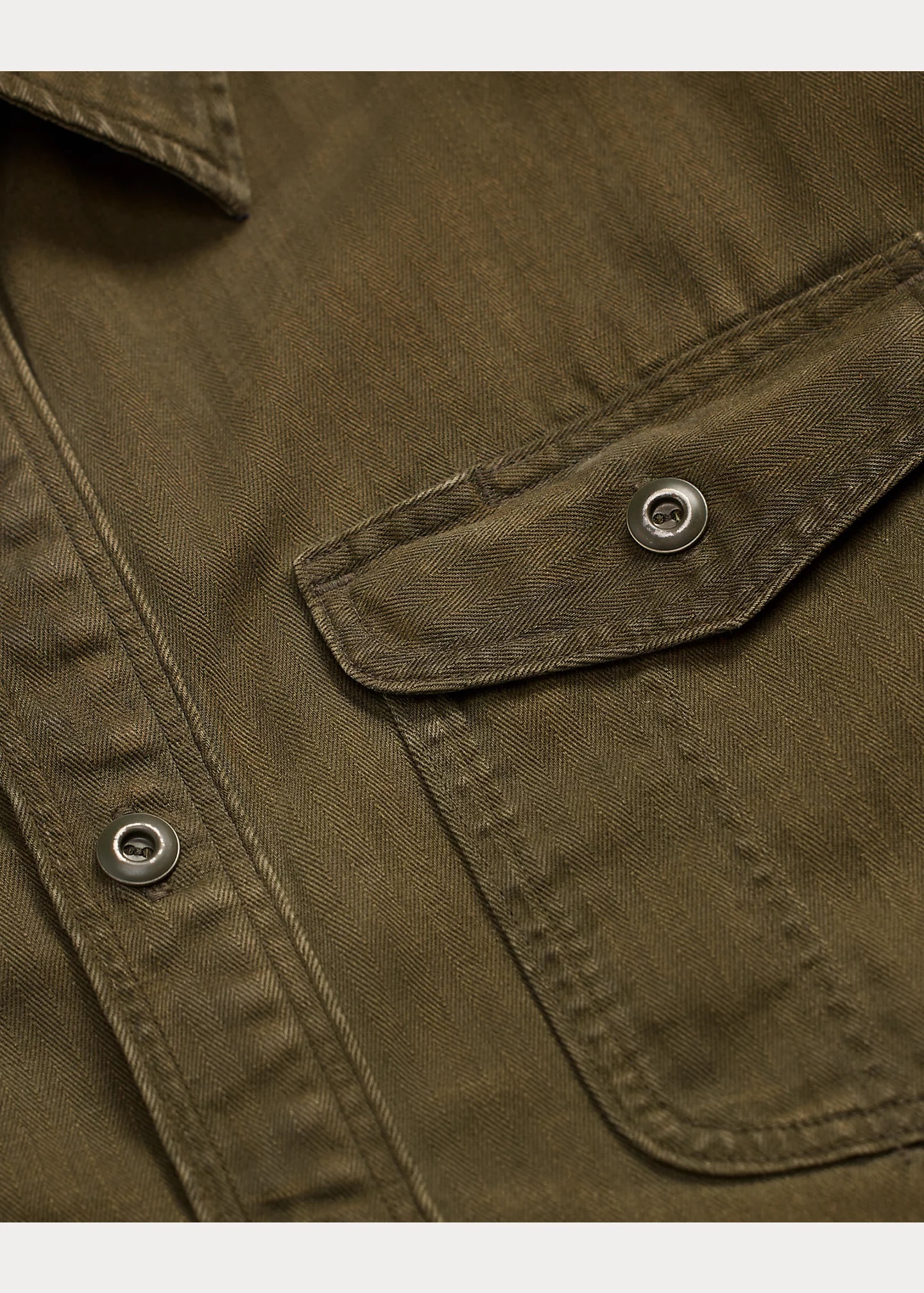 Garment-Dyed Herringbone Twill Workshirt - 3