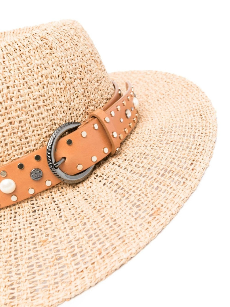 MAISON MICHEL Virginie decorative belt fedora hat outlook