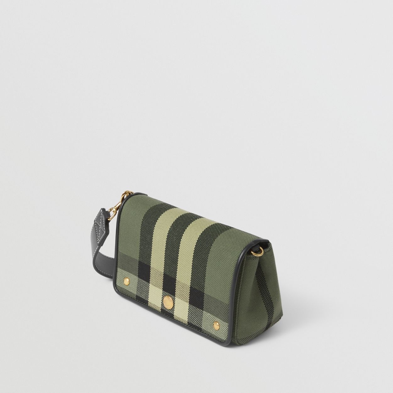 Small Check Canvas Crossbody Bag - 5