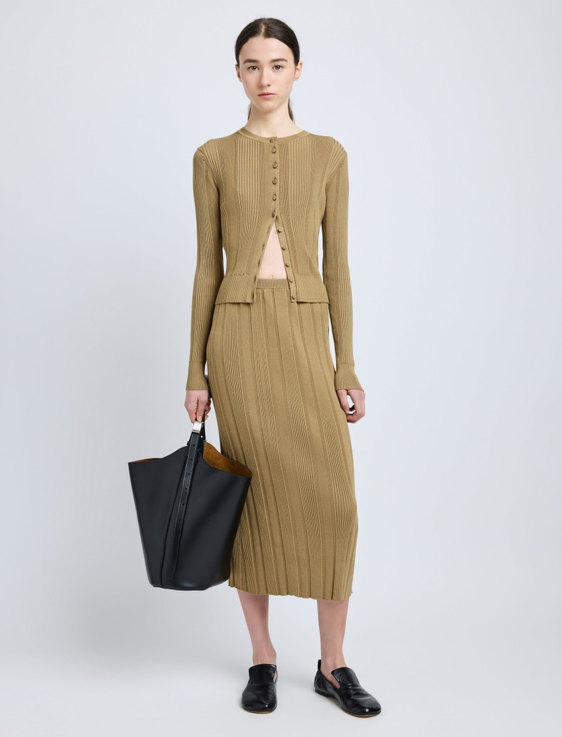 Proenza Schouler Currin Top in Column Rib outlook
