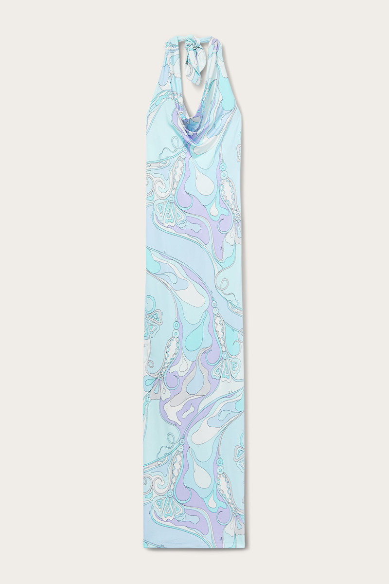 ORCHIDEE PRINT LONG DRESS 1