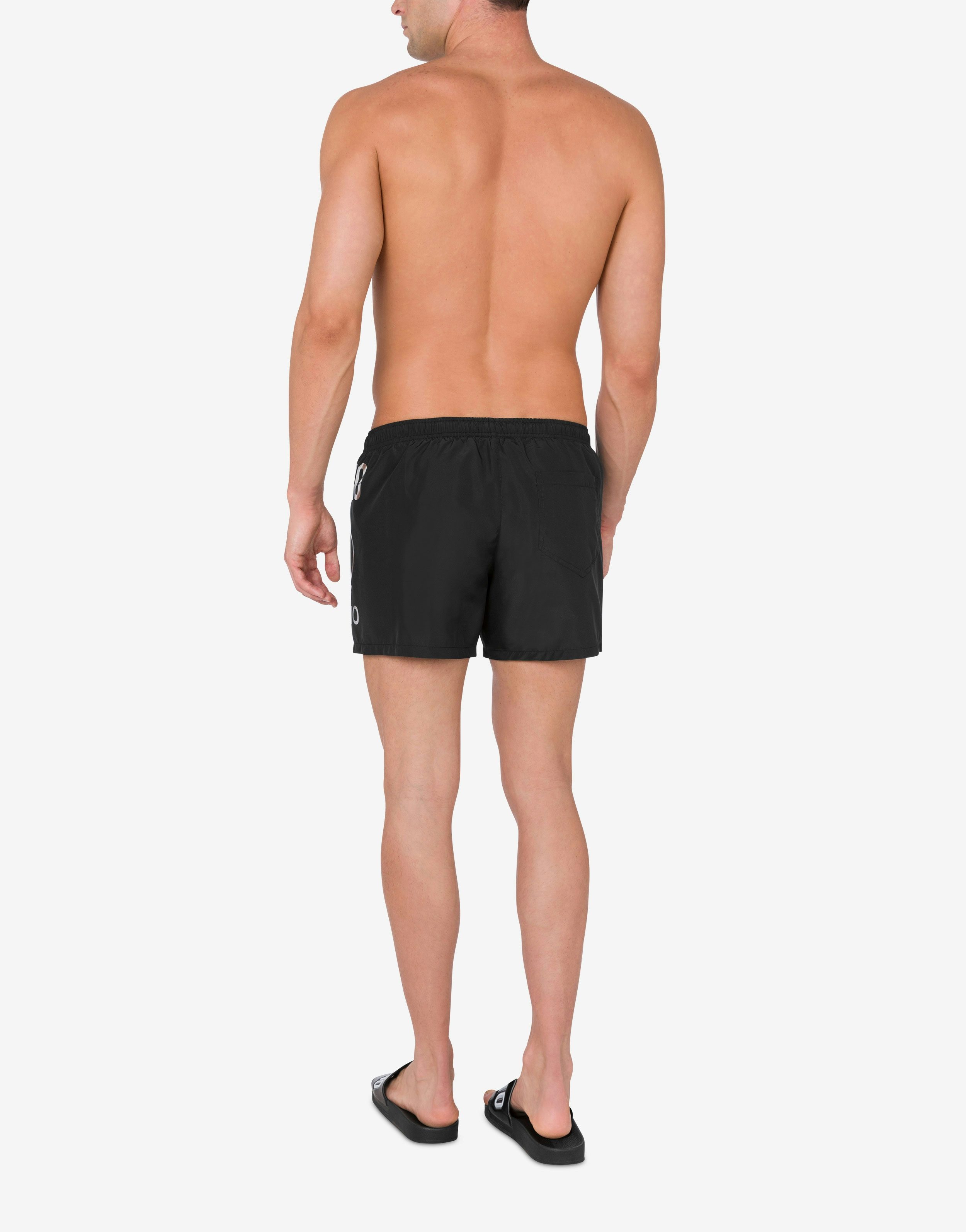 SWIM TRUNKS SILVER DOUBLE QUESTION MARK - 3