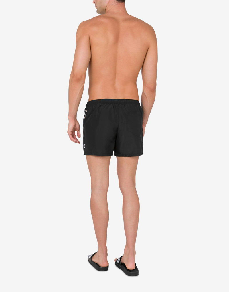 SWIM TRUNKS SILVER DOUBLE QUESTION MARK 3