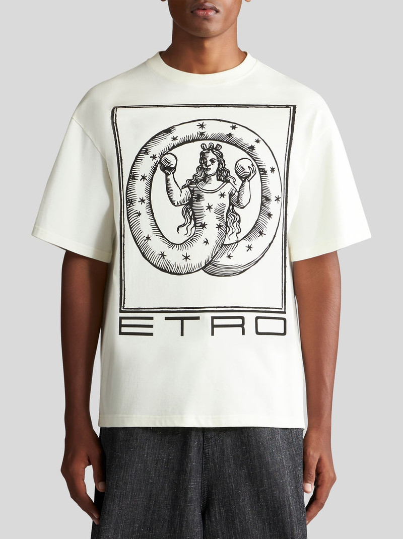 Etro T-SHIRT WITH ALLEGORY OF ETERNITY PRINT outlook