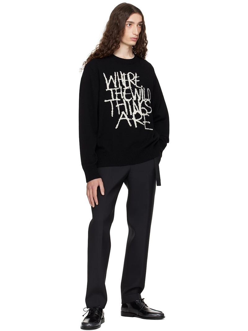 sacai Black 'Where The Wild Things Are' Wool Sweater outlook