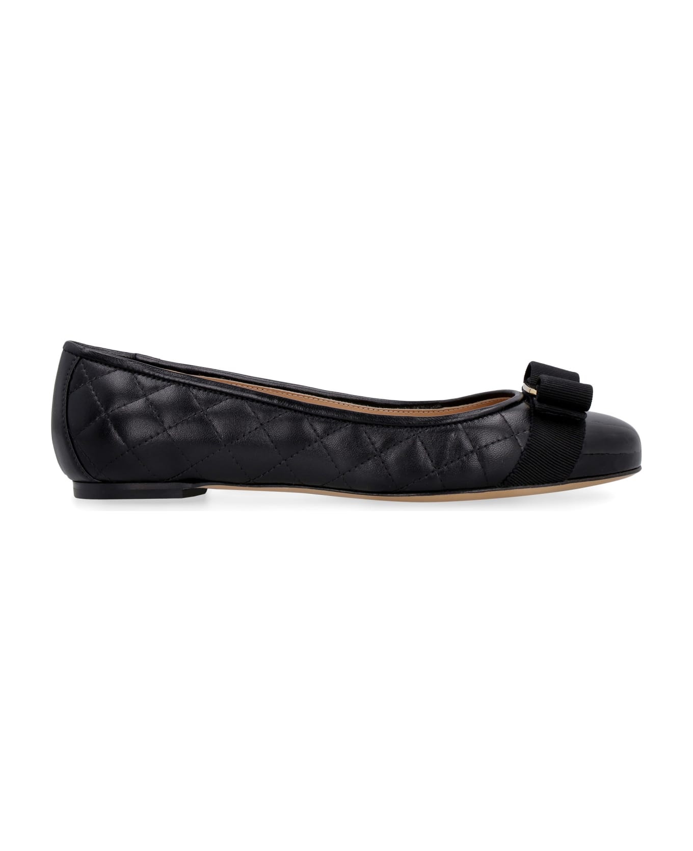Salvatore Ferragamo Varina Quilted Leather Ballet Flats - 1