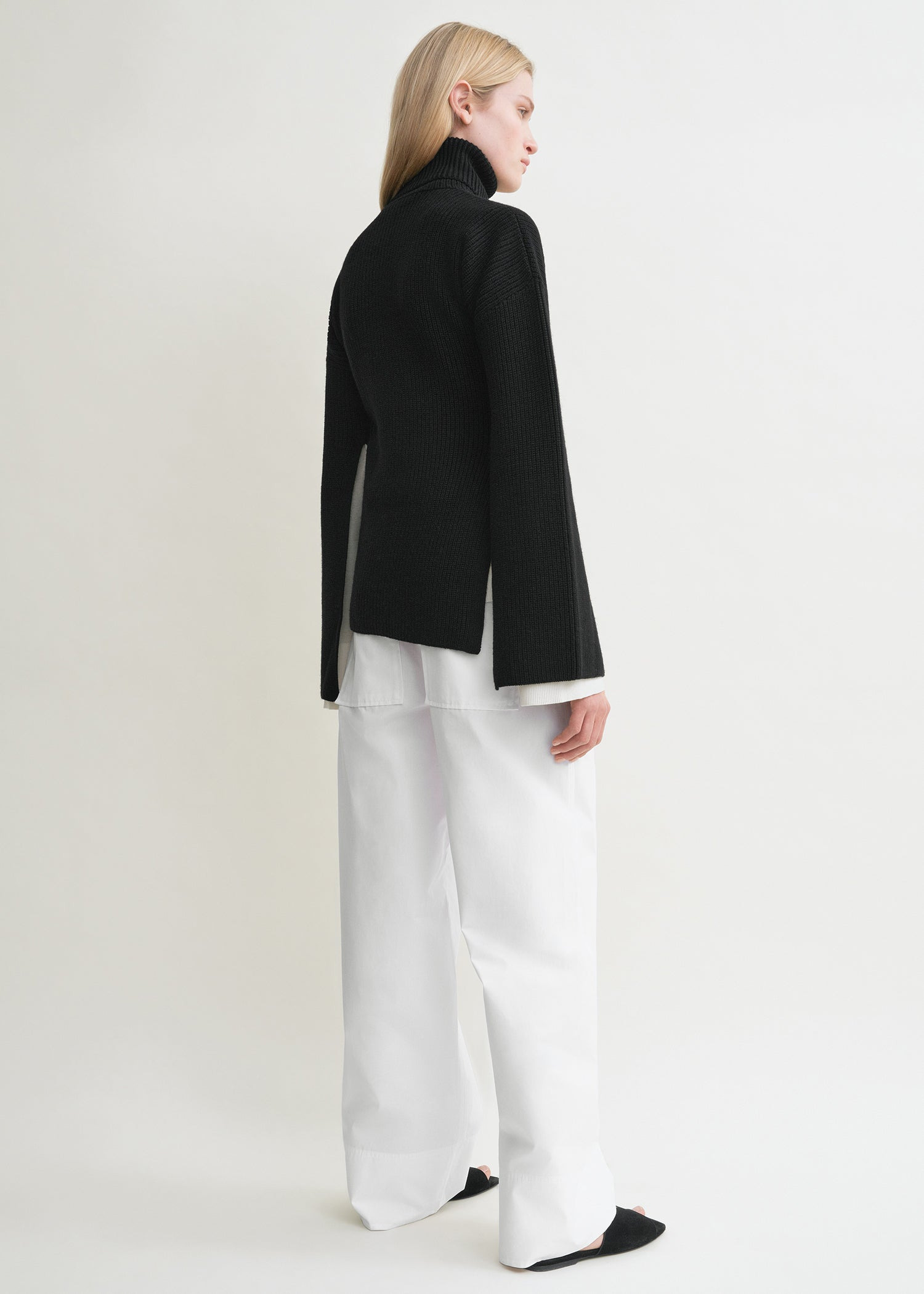 Slit sleeve knit black - 4