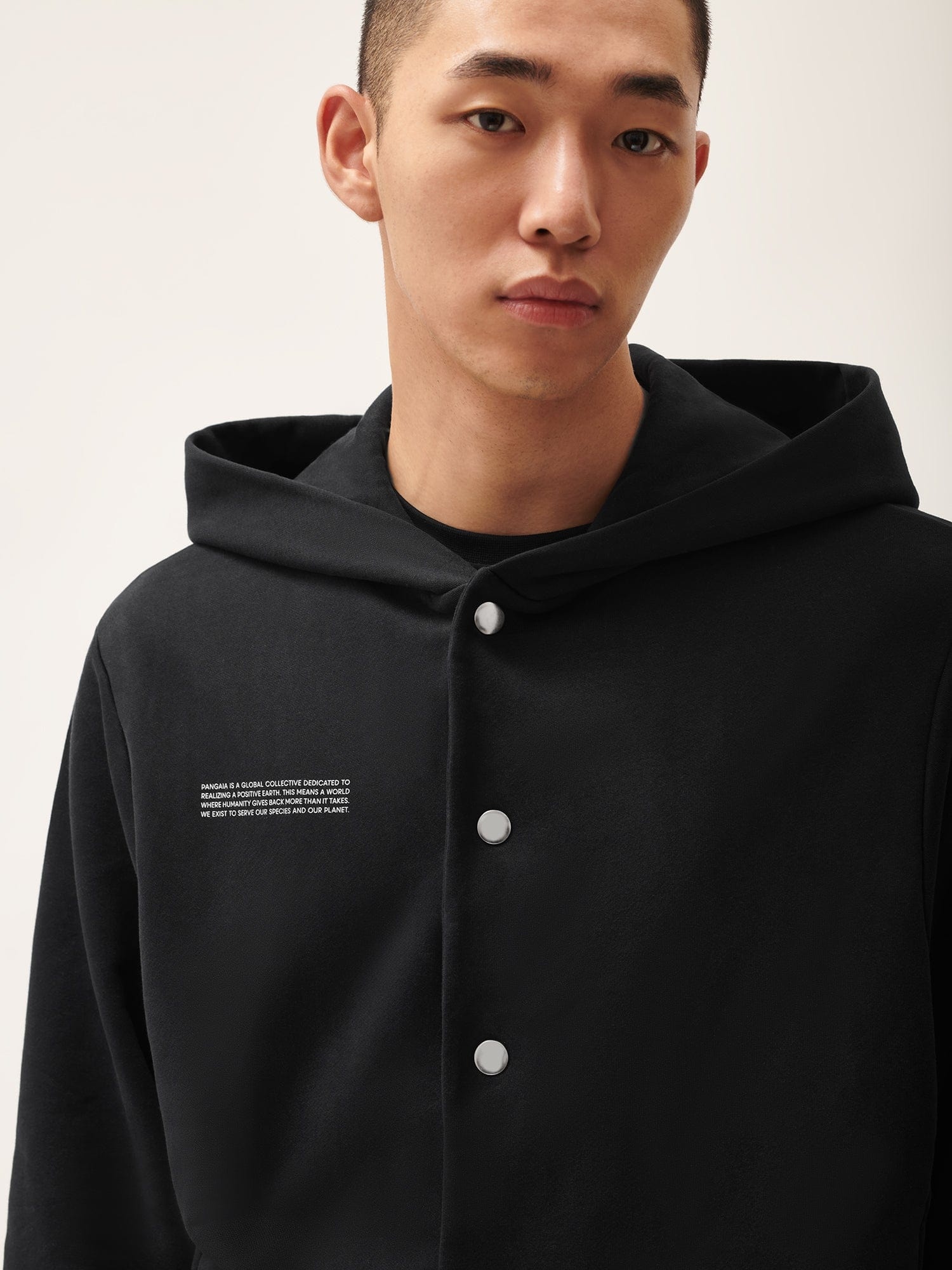 Mens 365 Midweight Snap Button Hoodie - Twilight Black - 5