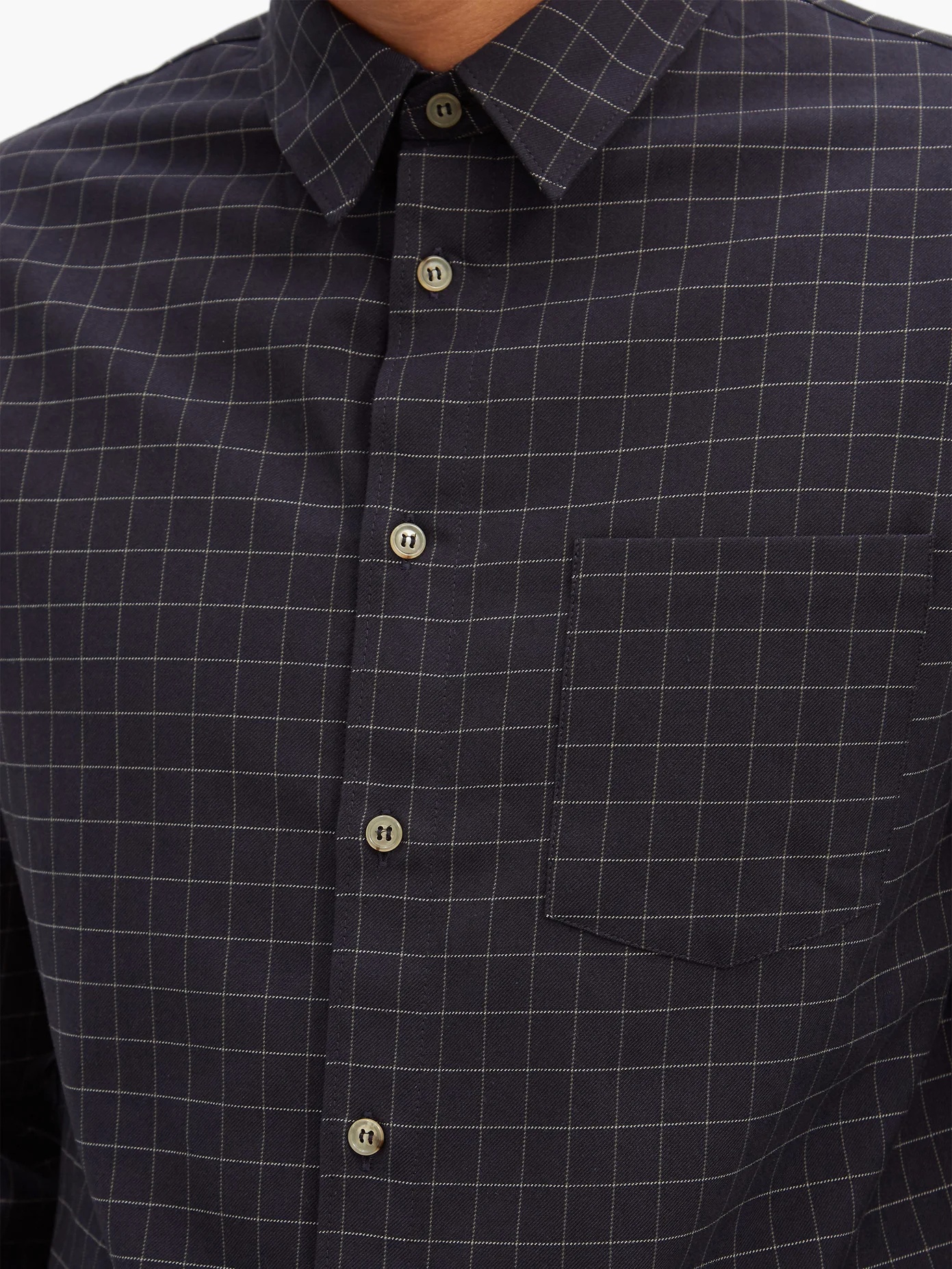 Vico checked cotton-twill shirt - 3