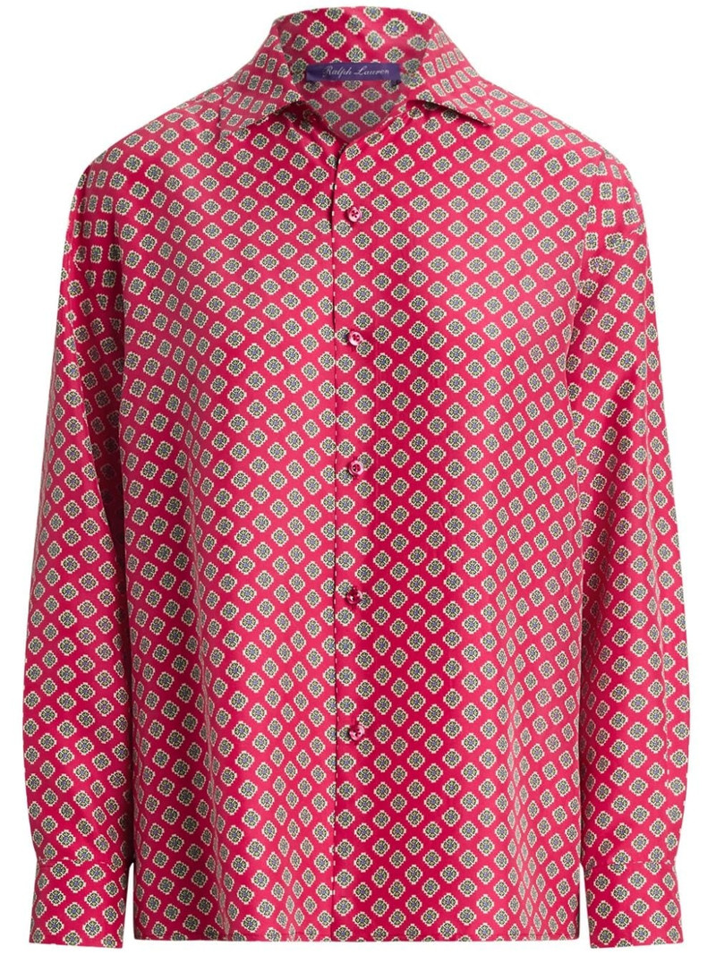 Cagney printed silk blouse 1