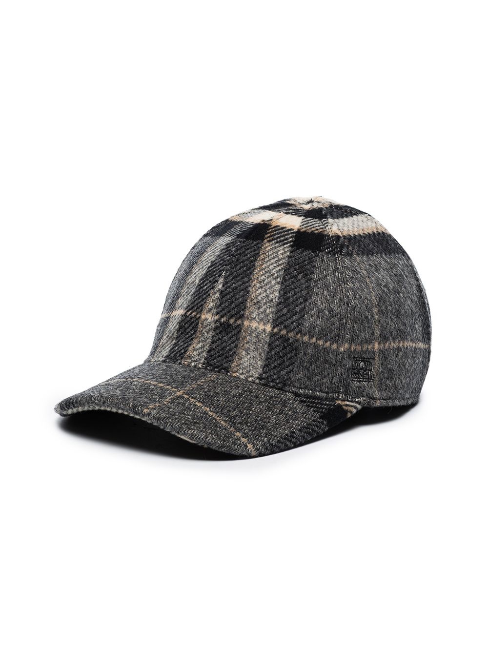 check-pattern baseball cap - 3