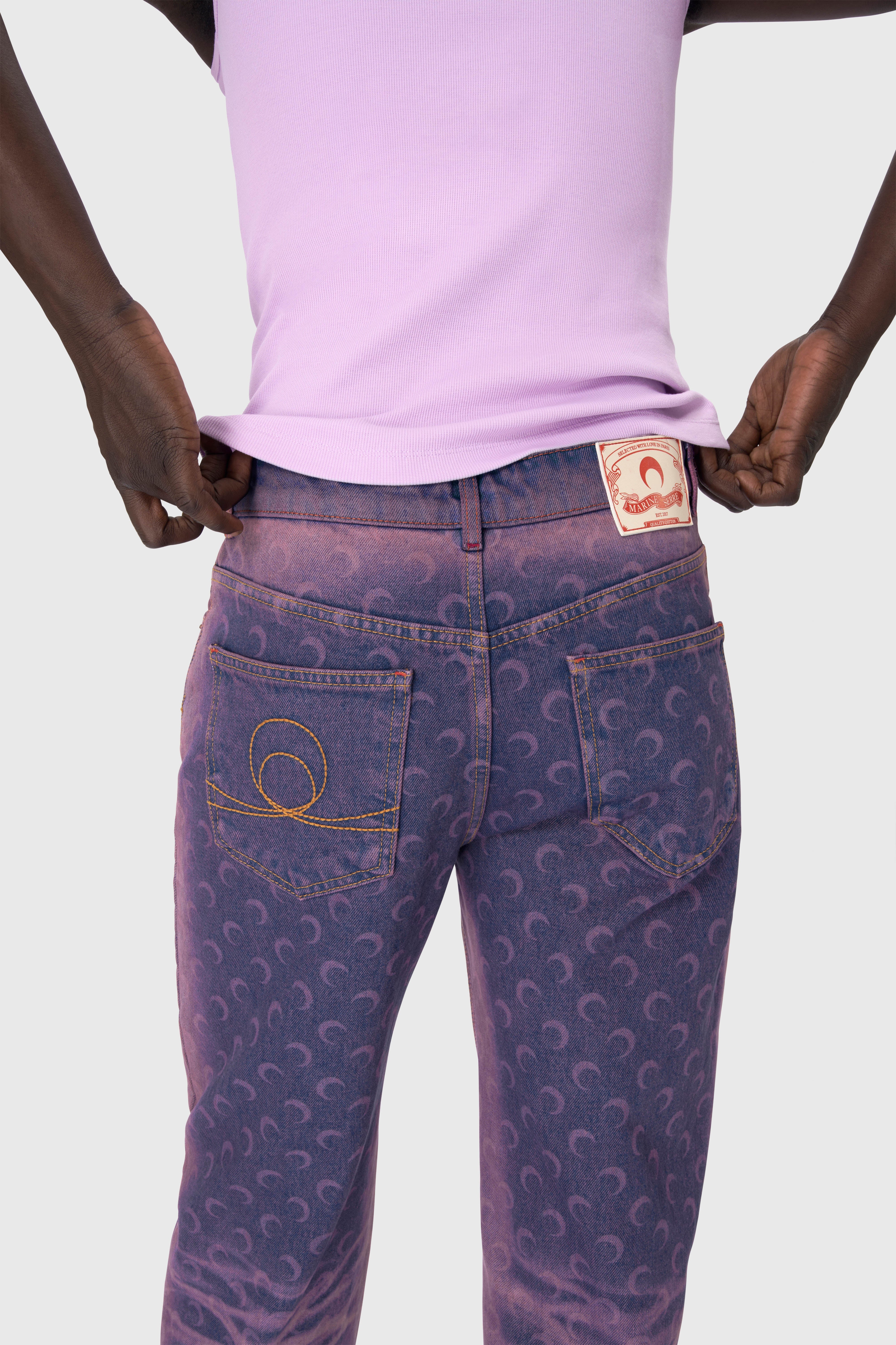 Moon Laser Denim Straight Jeans - 3