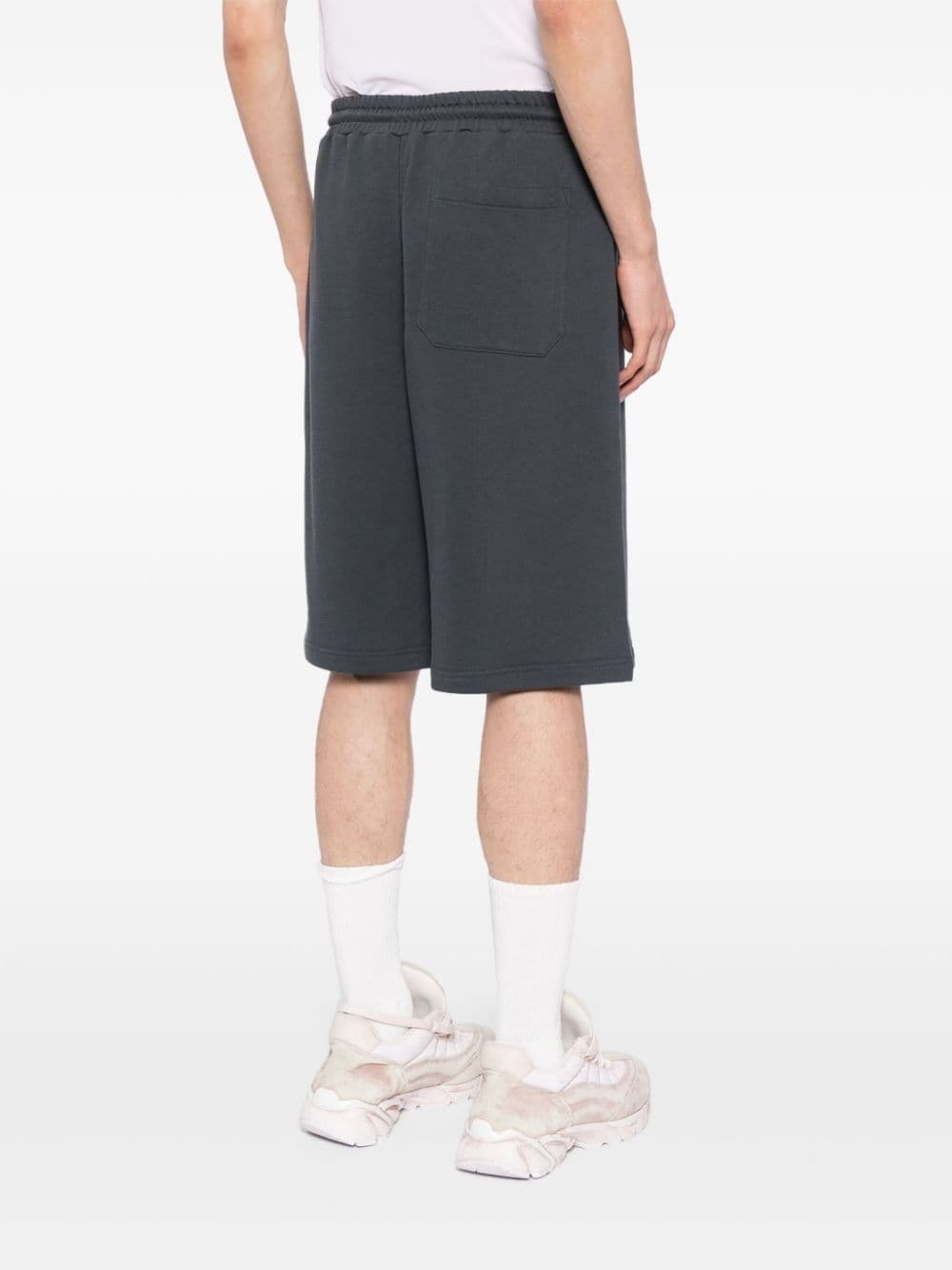 drawstring track shorts - 5