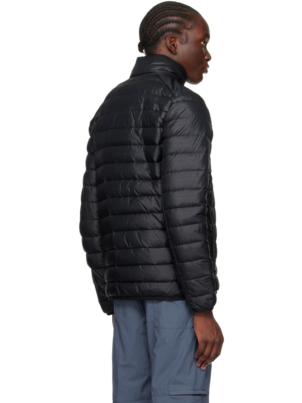 Navy Patch Down Jacket - 3