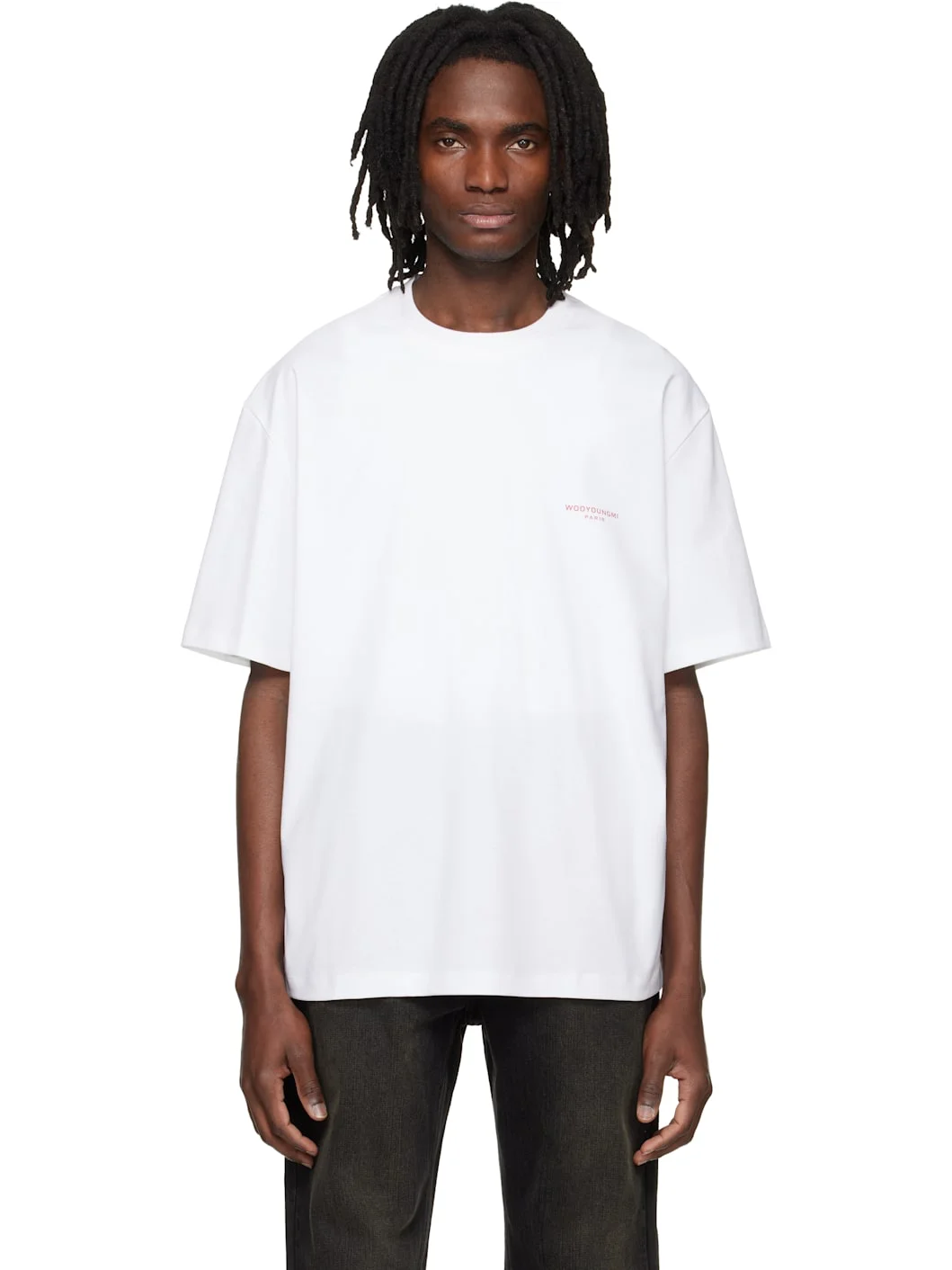 White Tuft Embroidered Back Logo T-shirt - 1