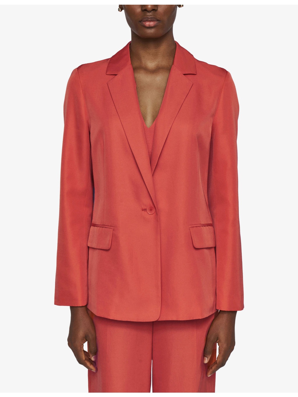 Mela Single-Breasted Silk and Cotton-Blend Blazer - 3