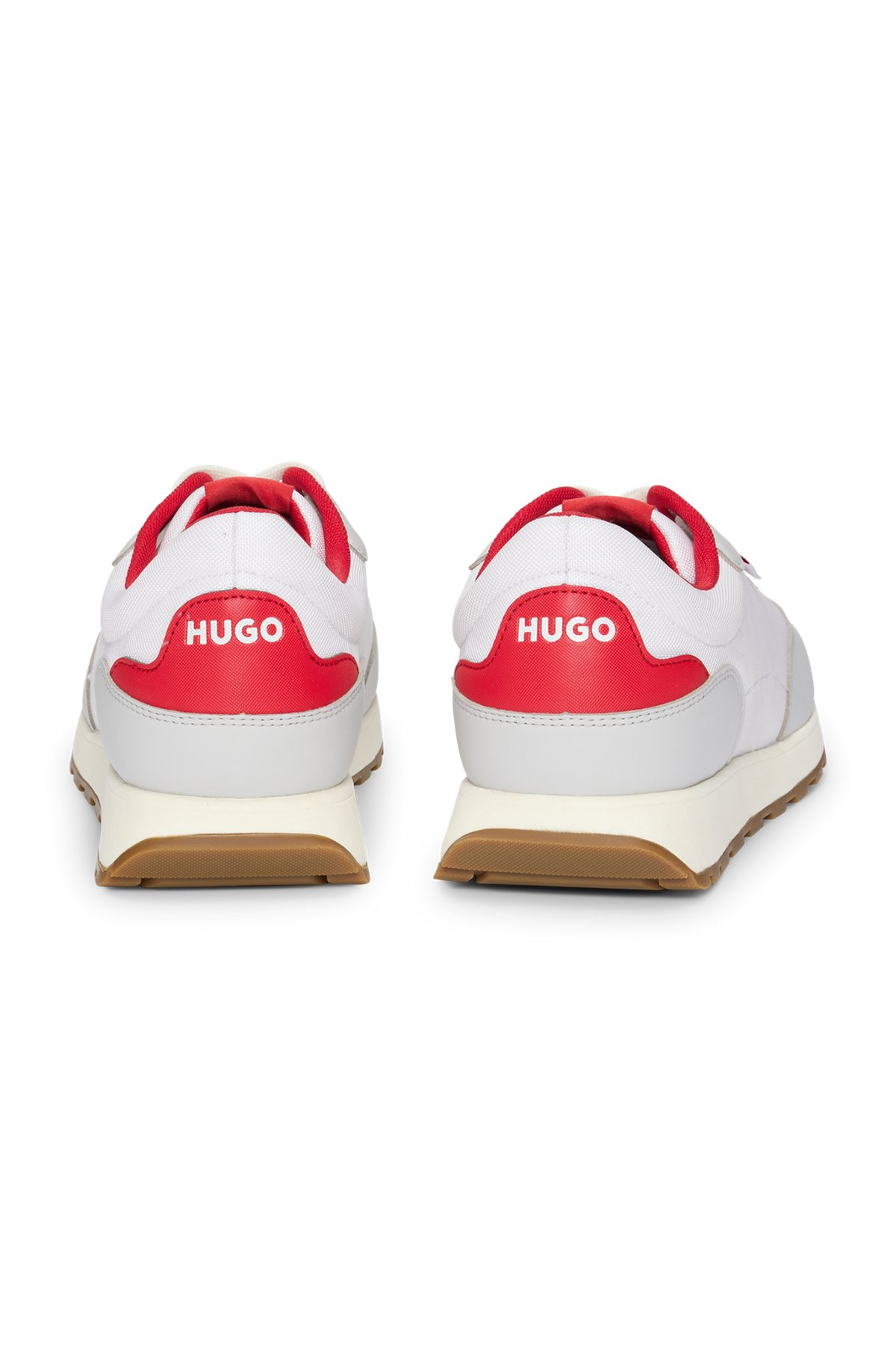 MIXED-MATERIAL TRAINERS WITH LOGO FLAG - 5