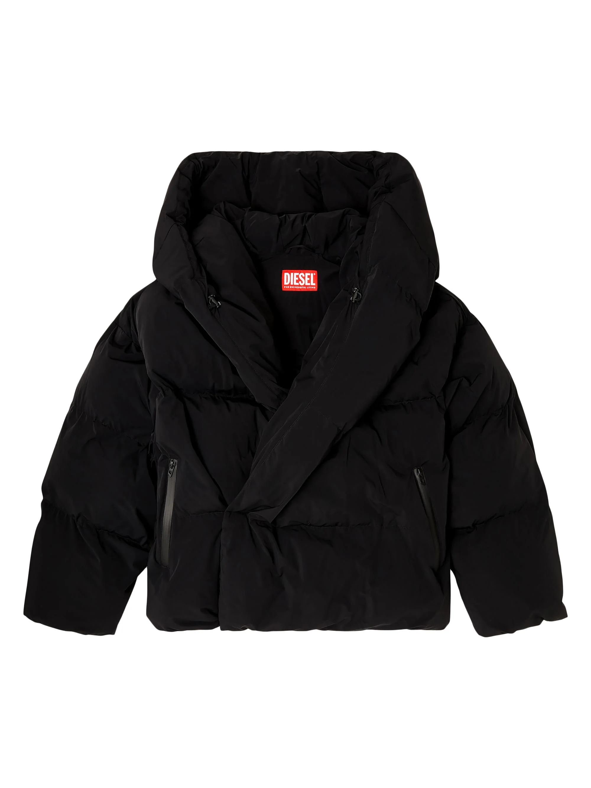 Men's Scotts Padded Puffer Coat - Black - 1