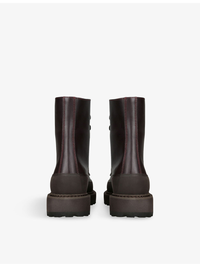 LE MONDE BÉRYL Dolomite Lace-Up Leather Boots outlook