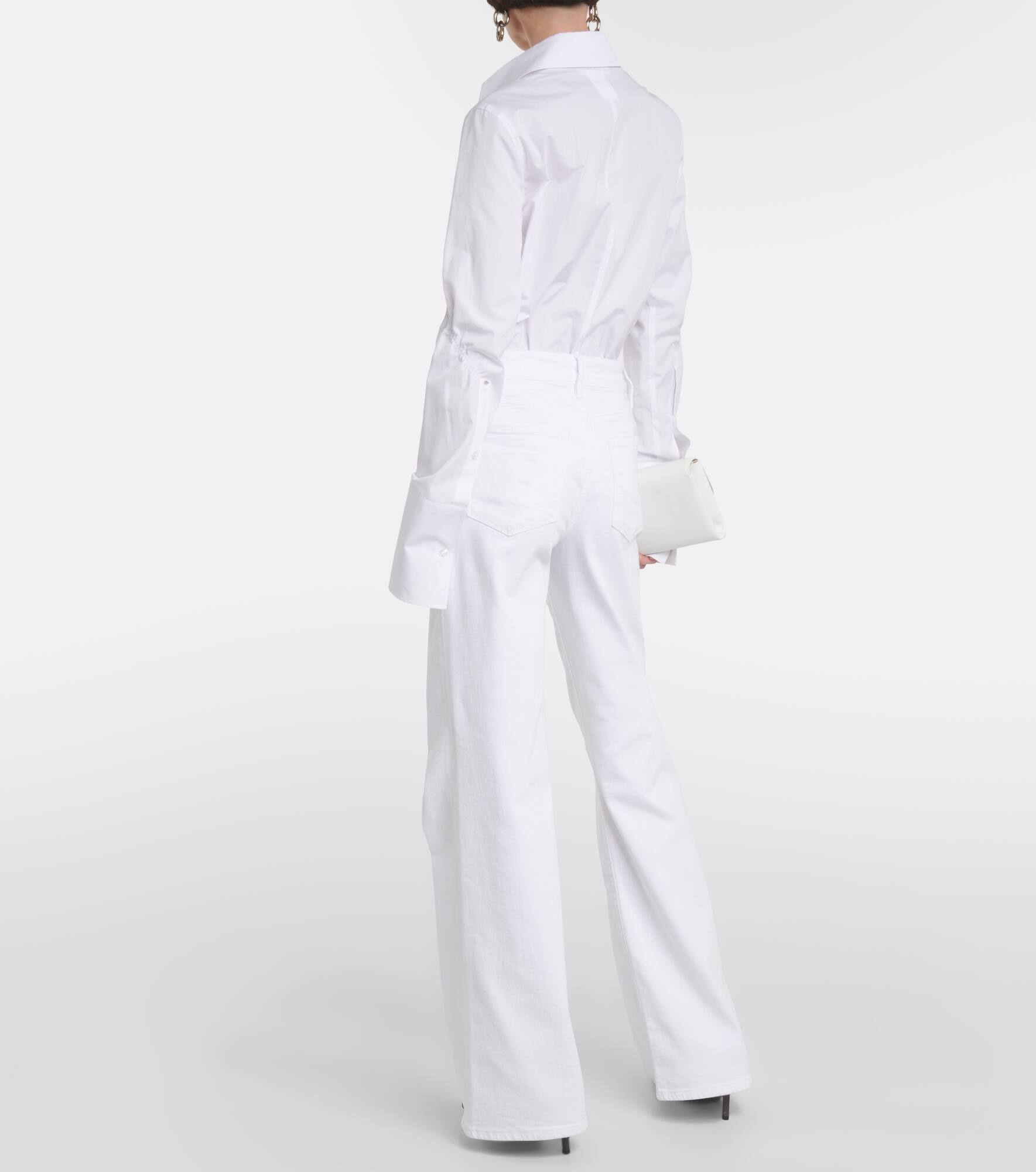 Le Slim Palazzo high-rise wide-leg jeans - 3