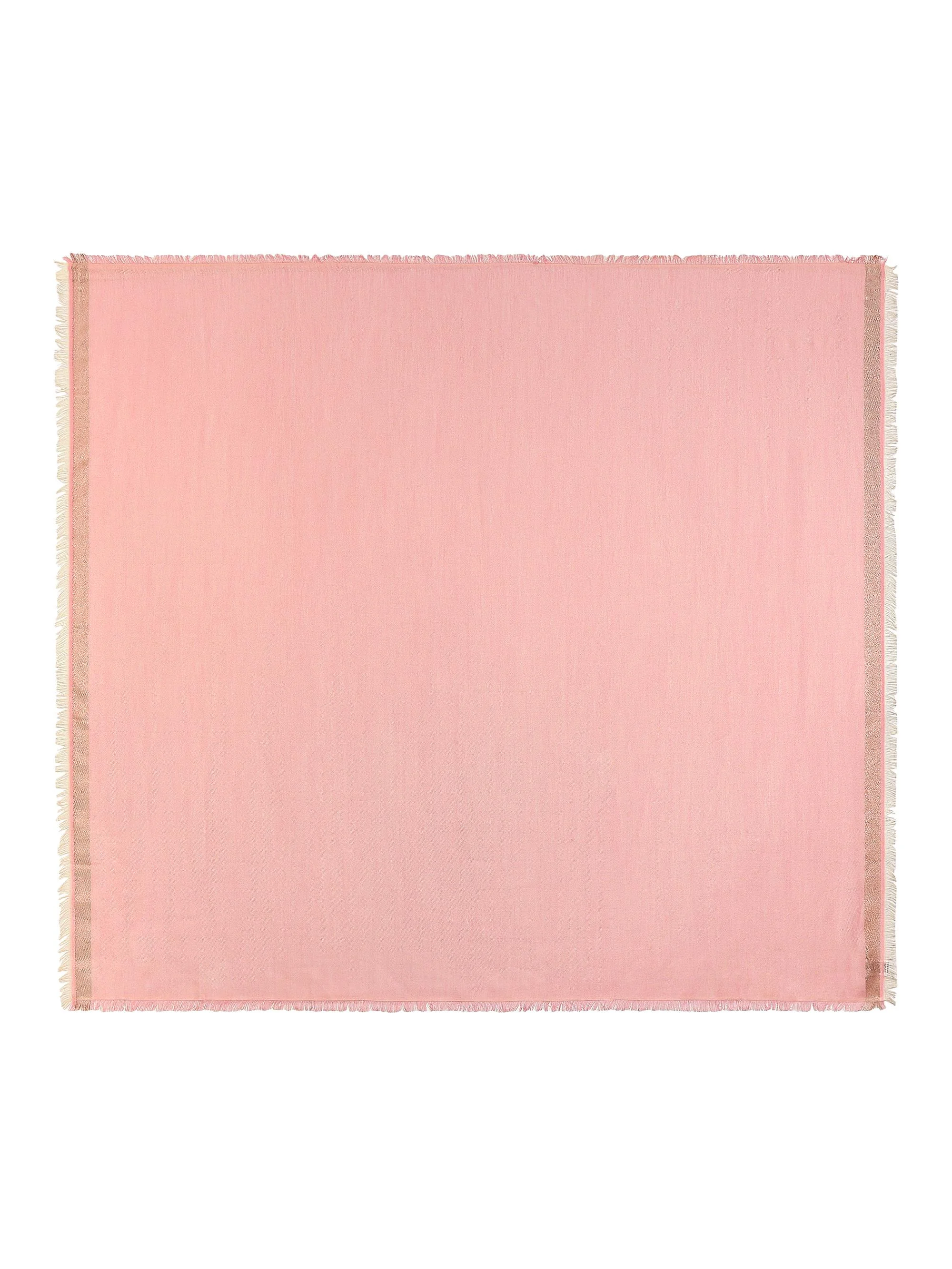 Women's Hally Cashmere-Silk Shawl - Pink Lurex - 1