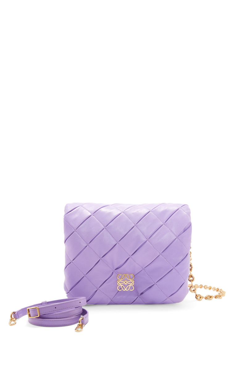 Puffer Goya in pleated shiny nappa lambskin - 1