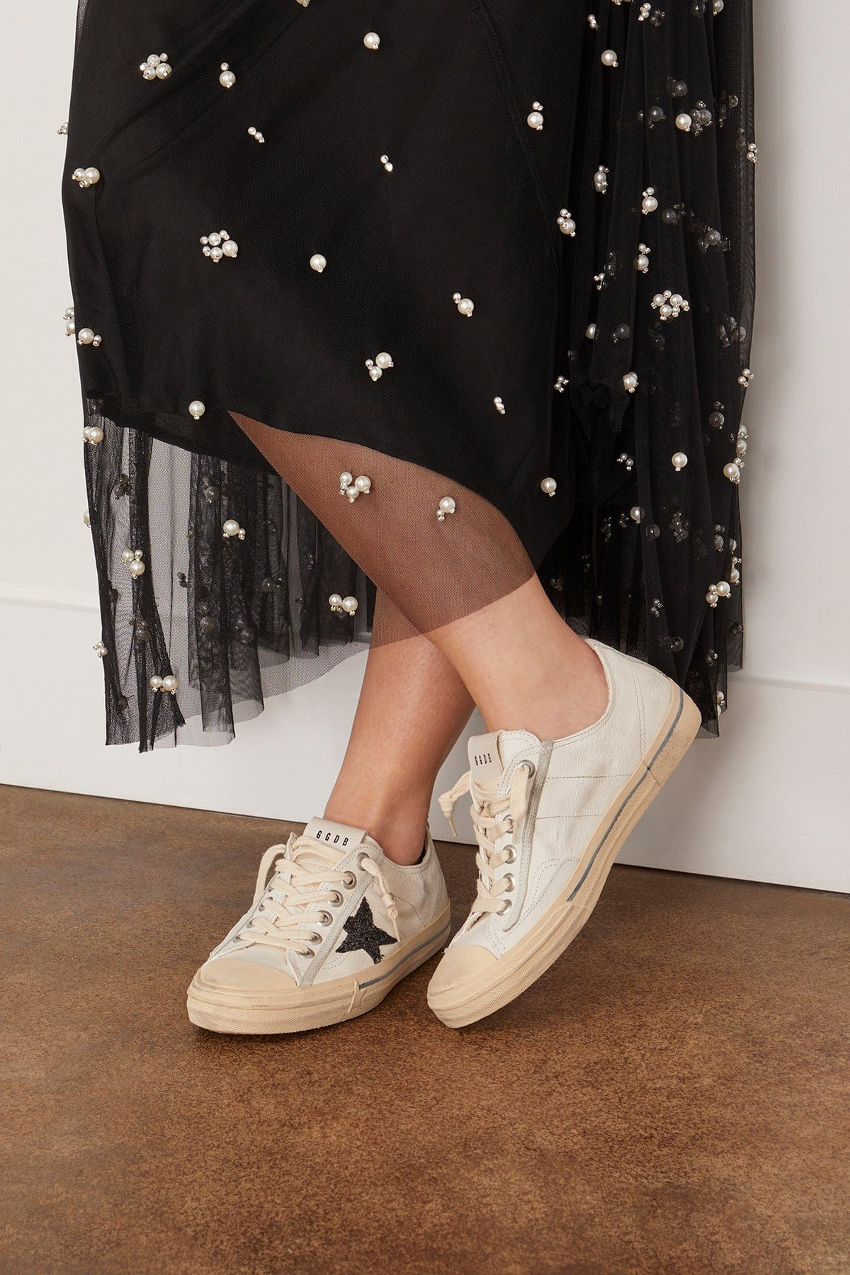 V-Star Sneaker in White/Black/Ice - 2