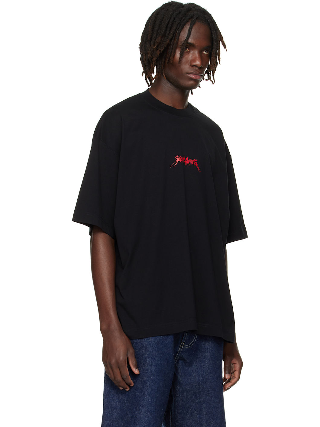 Black Metal Logo Regular T-shirt - 2
