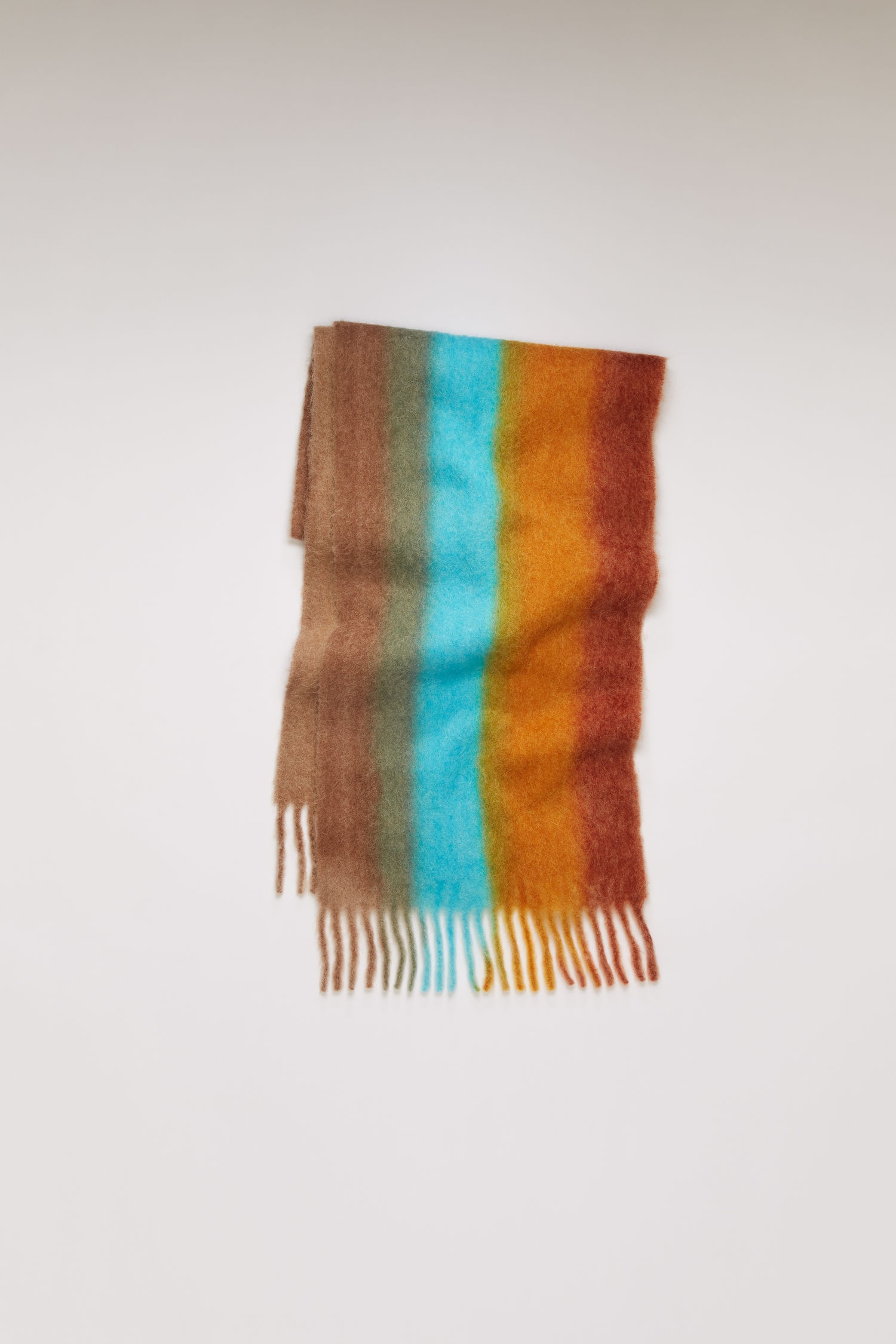 Gradient scarf light blue/orange - 2