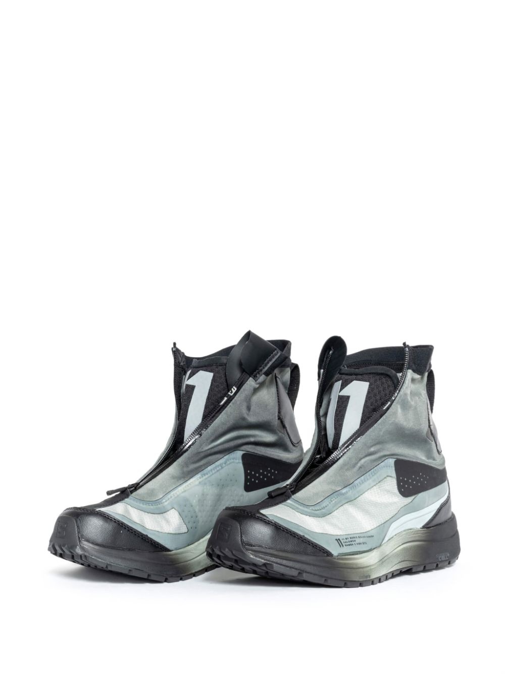 zip-up hi-top sneakers - 5