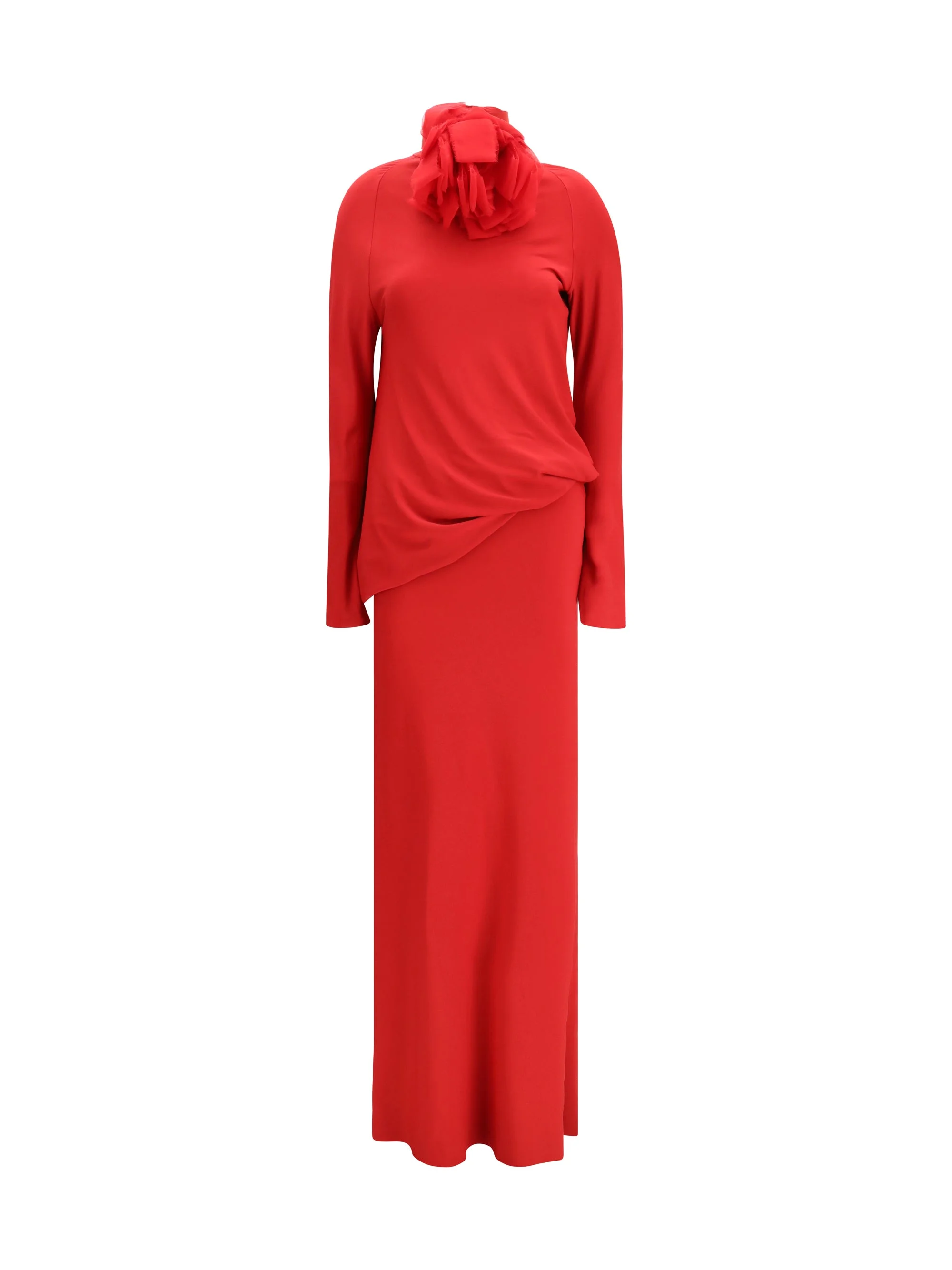 Magda Butrym Women Long Open-Back Dress With High Neck - 1