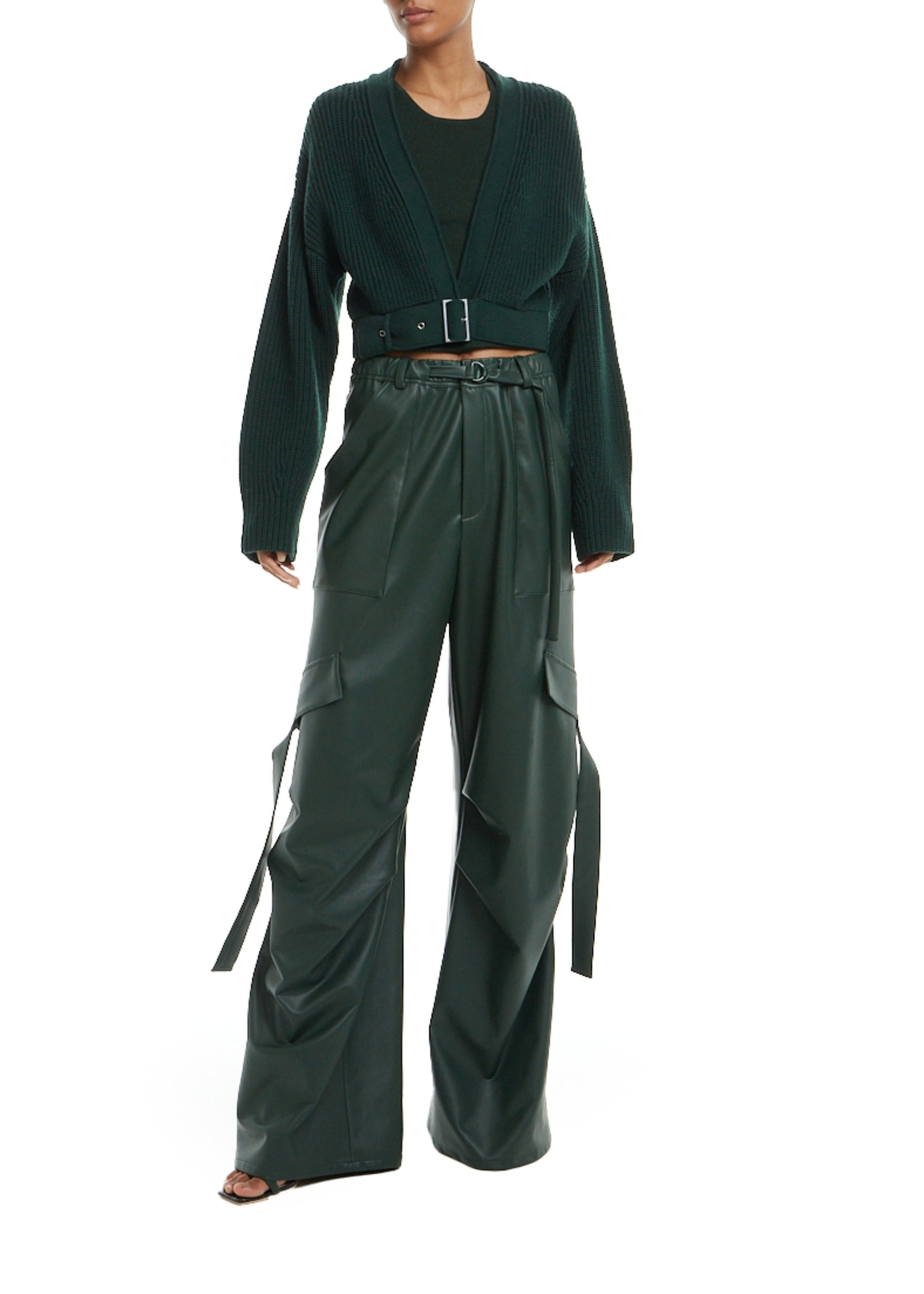 Wool Belted Cardigan - 3