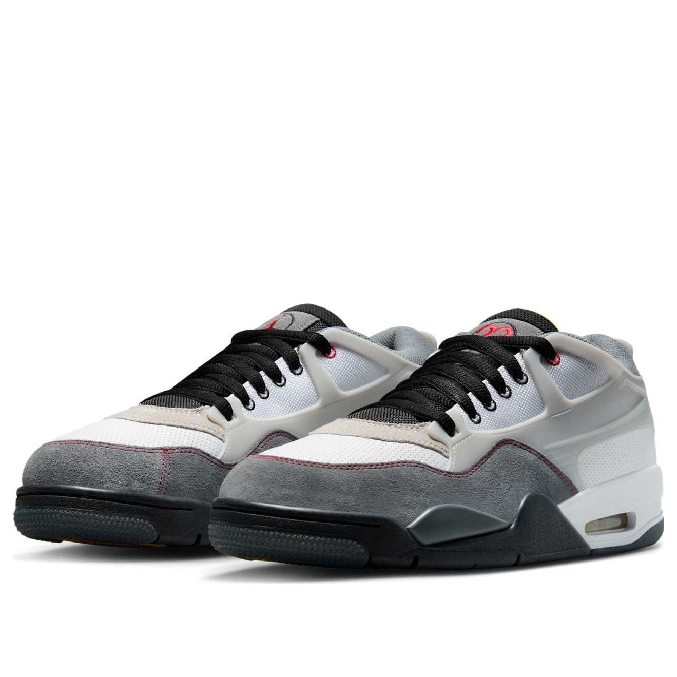 Air Jordan 4 RM Premium 'White Black Smoke Grey Fire Red' IB8052-100 - 3