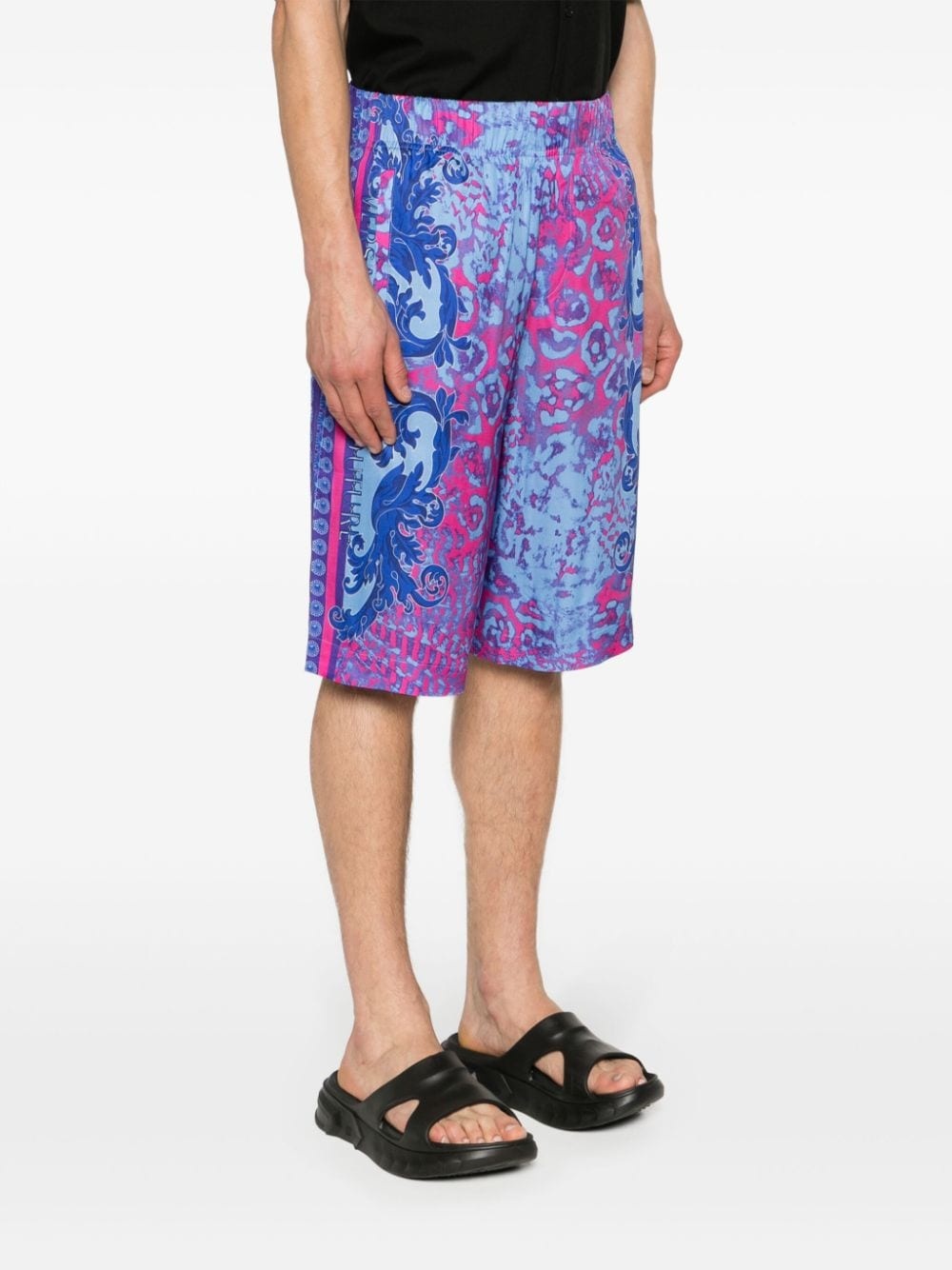 Baroque-pattern bermuda shorts - 3