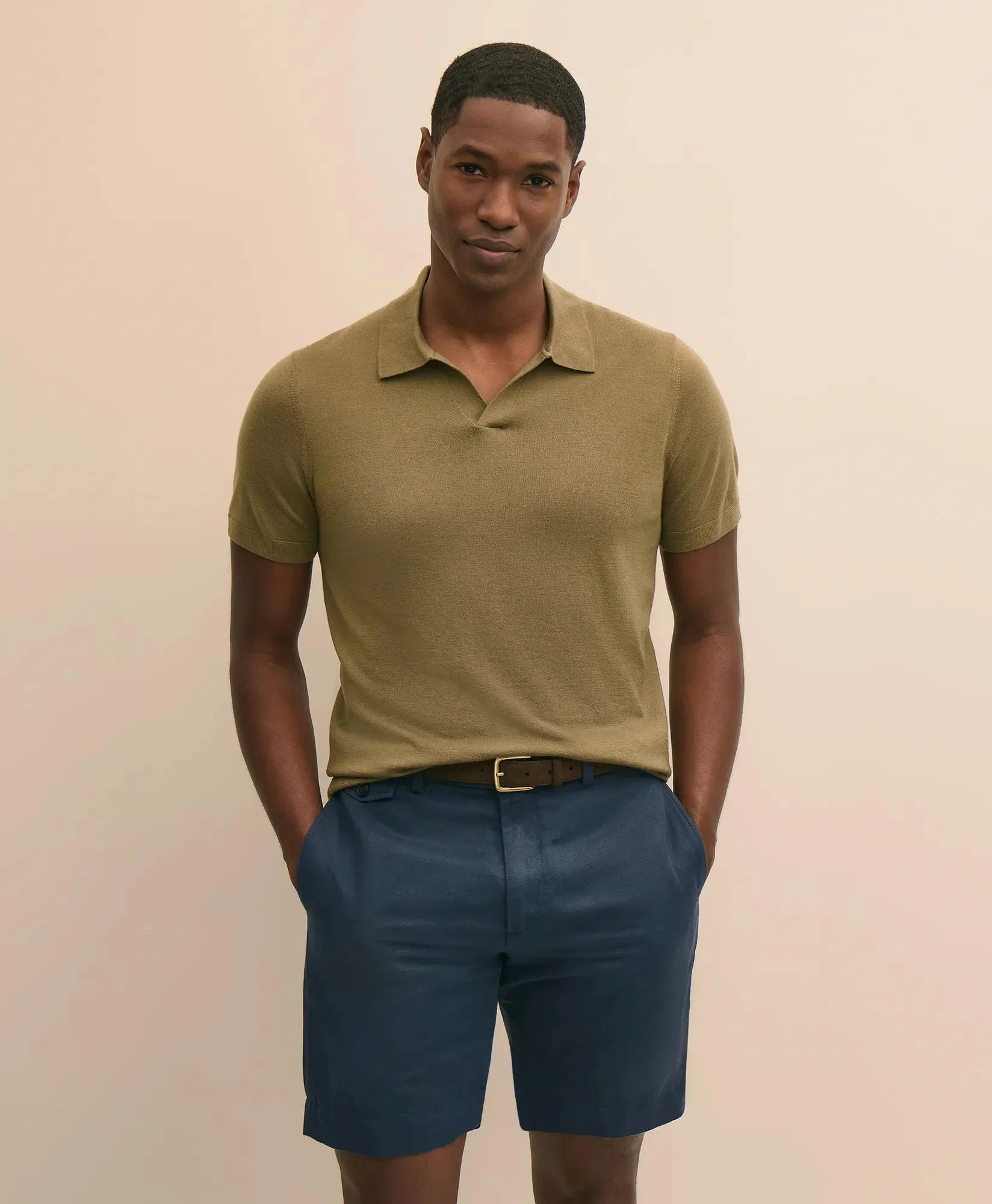 Lightweight Luxe All-Season Sweater, Johnny Collar - 1
